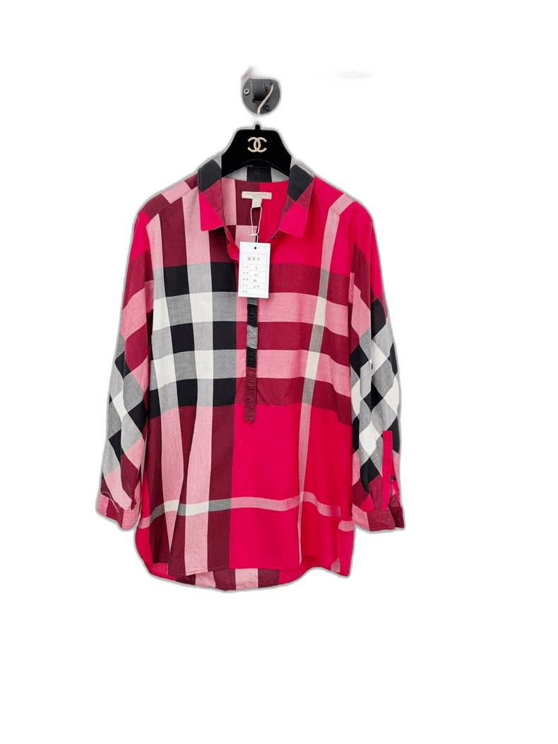 Burberry Burberry Red Checkered Shirt Size S Size S / US 4 / IT 40 - 1 Thumbnail