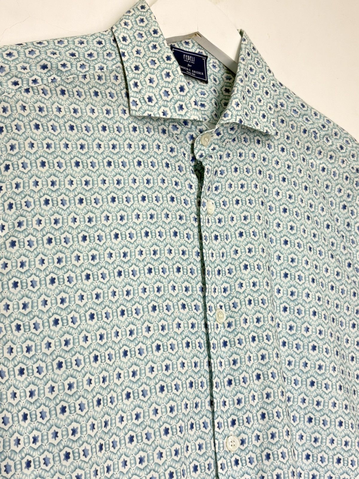 Fedeli Fedeli for Bongenie Grieder Luxury All Over Print Shirt Size US L / EU 52-54 / 3 - 6 Thumbnail