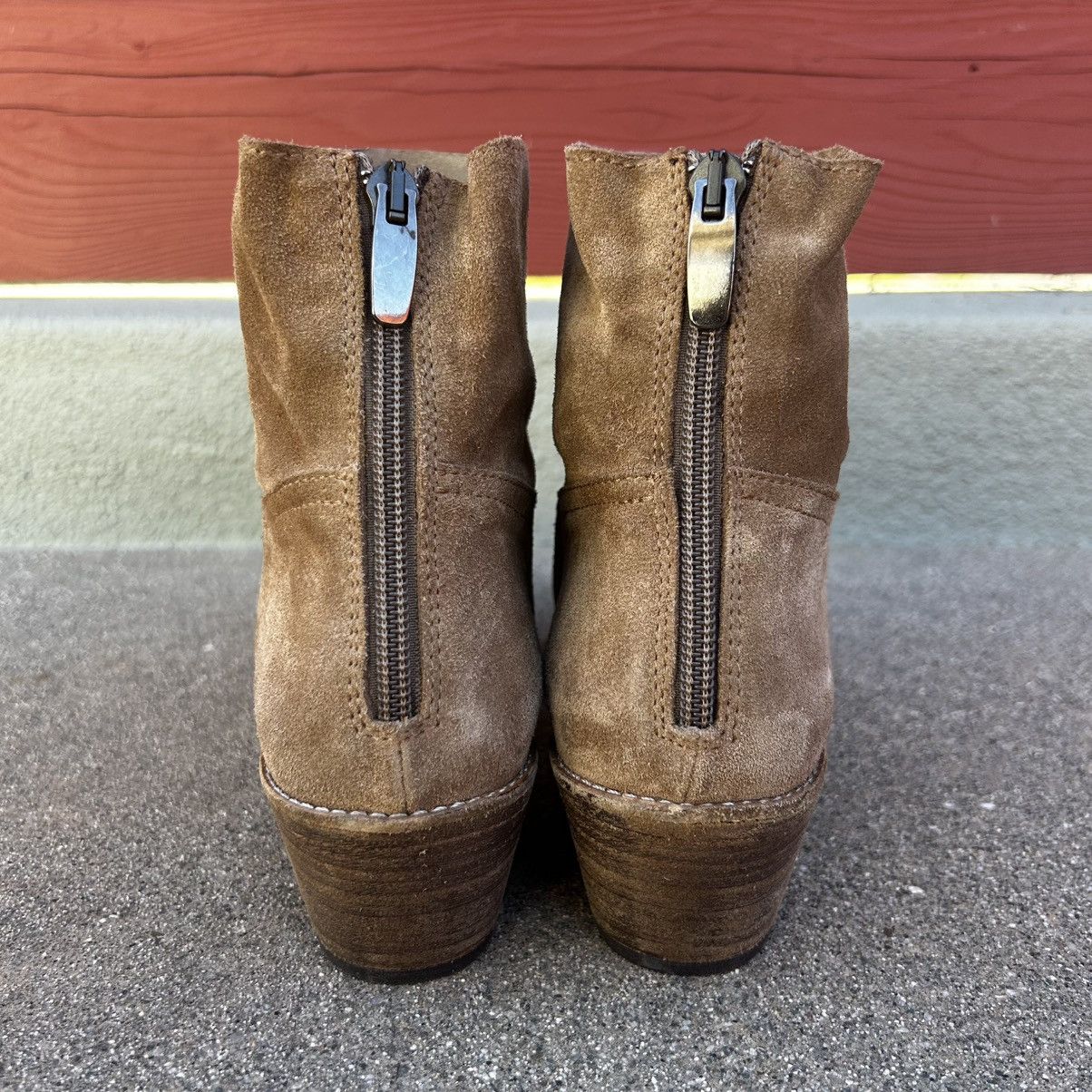 Other $590~ELYSE WALKER L.A.~Tan Distressed Suede Booties~37/7 Size US 7 / IT 37 - 7 Thumbnail