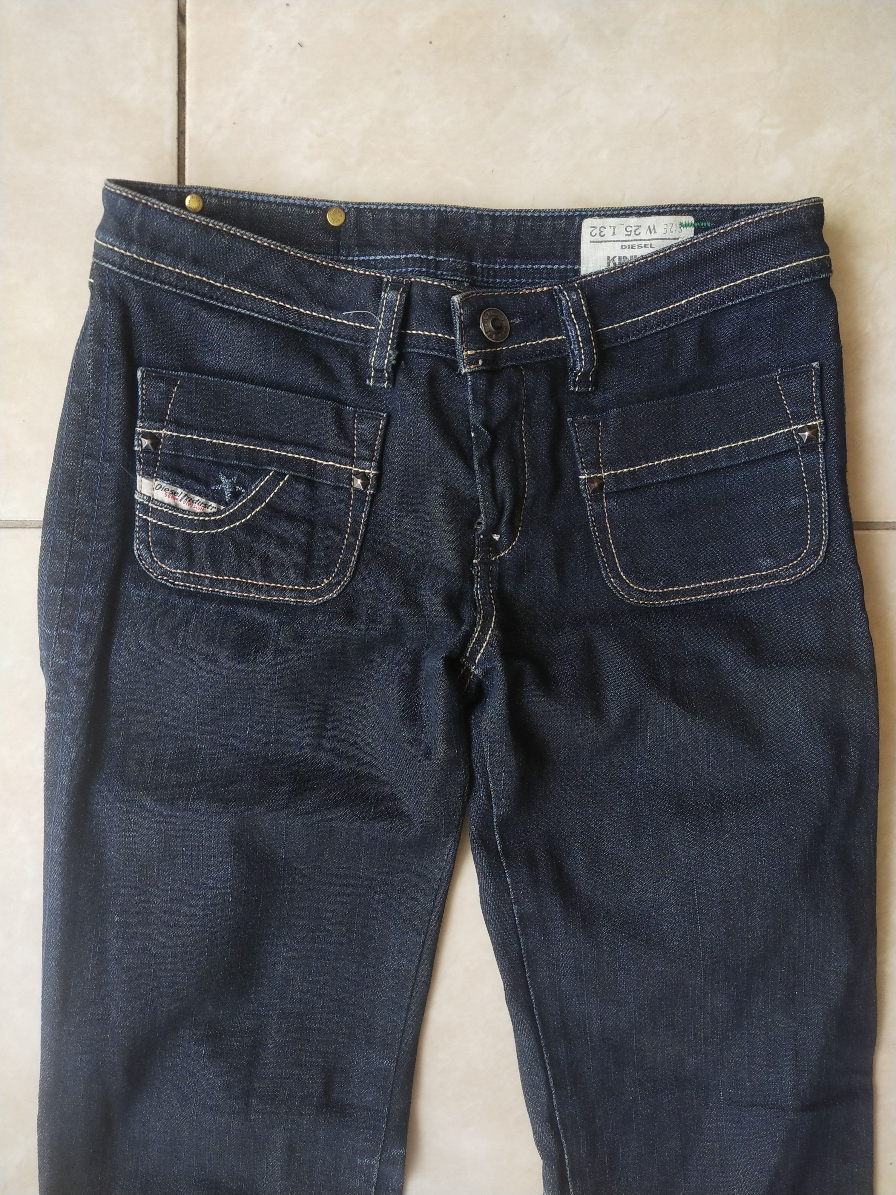 Diesel Diesel Kinkey Wash Stretch Denim Jeans Italy Y2K Archival Size 25" / US 0 / IT 36 - 2 Thumbnail