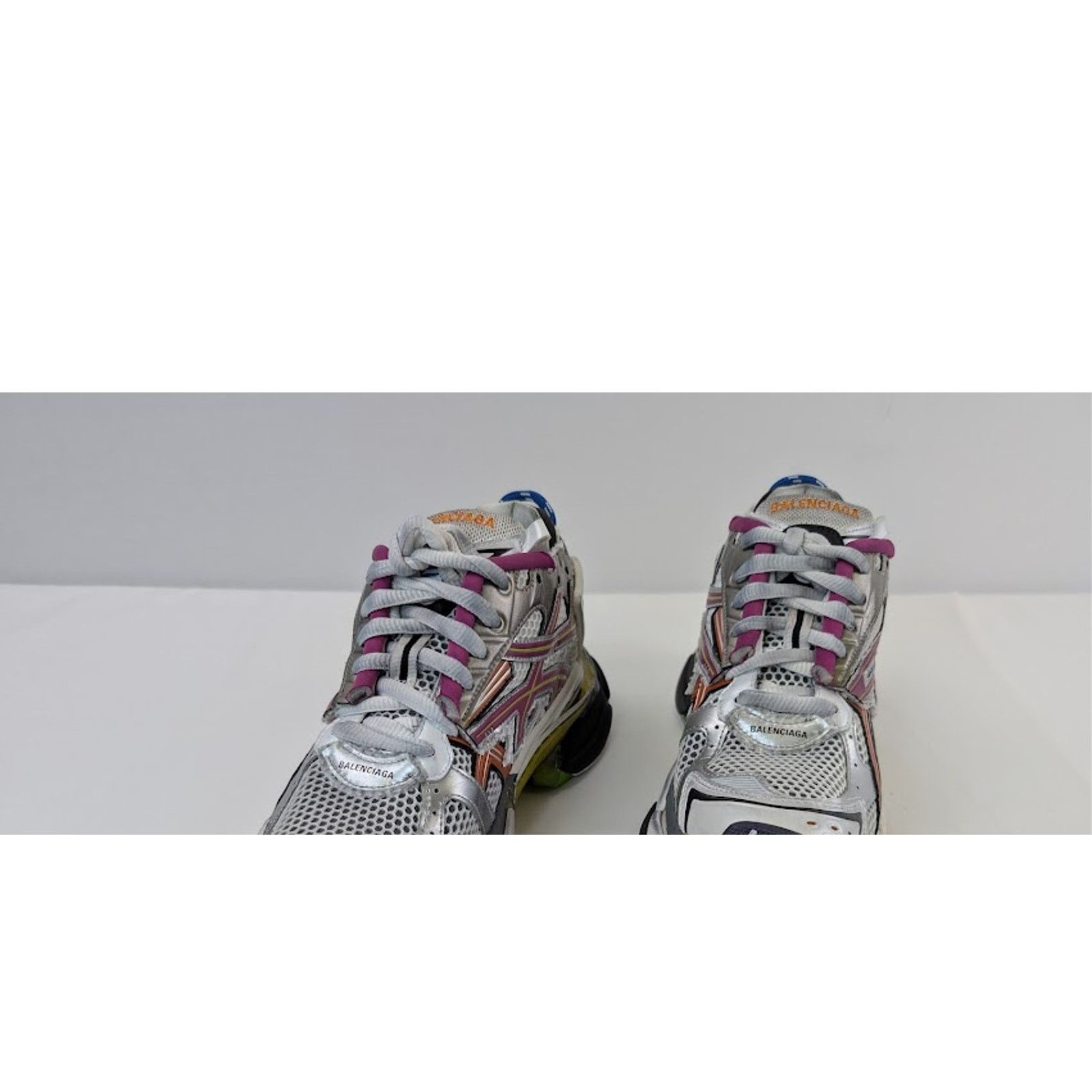 Balenciaga o1rshd1 Runner Sneakers in Multicolor / Mesh / Rubber Size US 13 / EU 46 - 9 Thumbnail