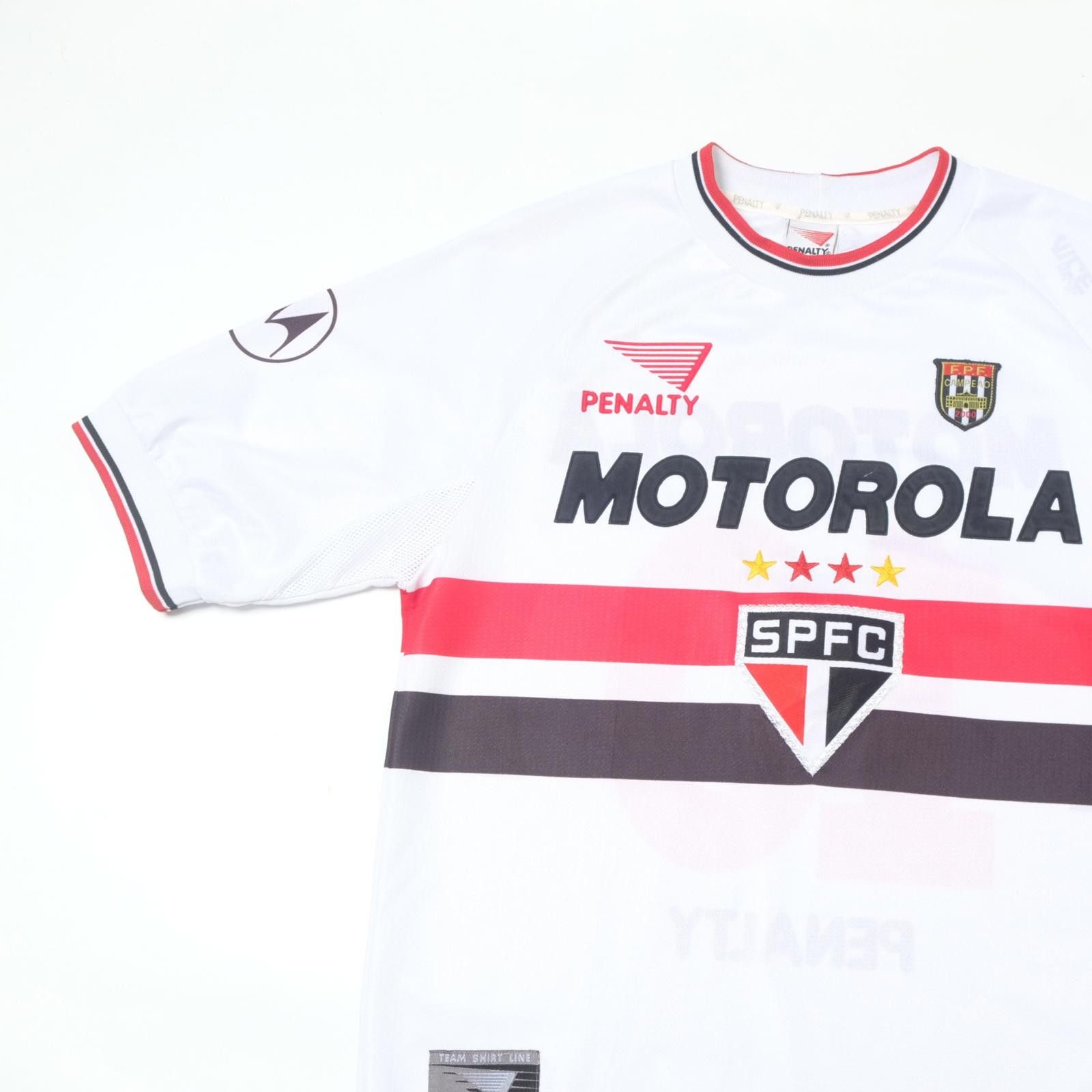 Penalty 2000/01 Sao Paulo Brazil Home Shirt (M/L) Size US M / EU 48-50 / 2 - 3 Thumbnail