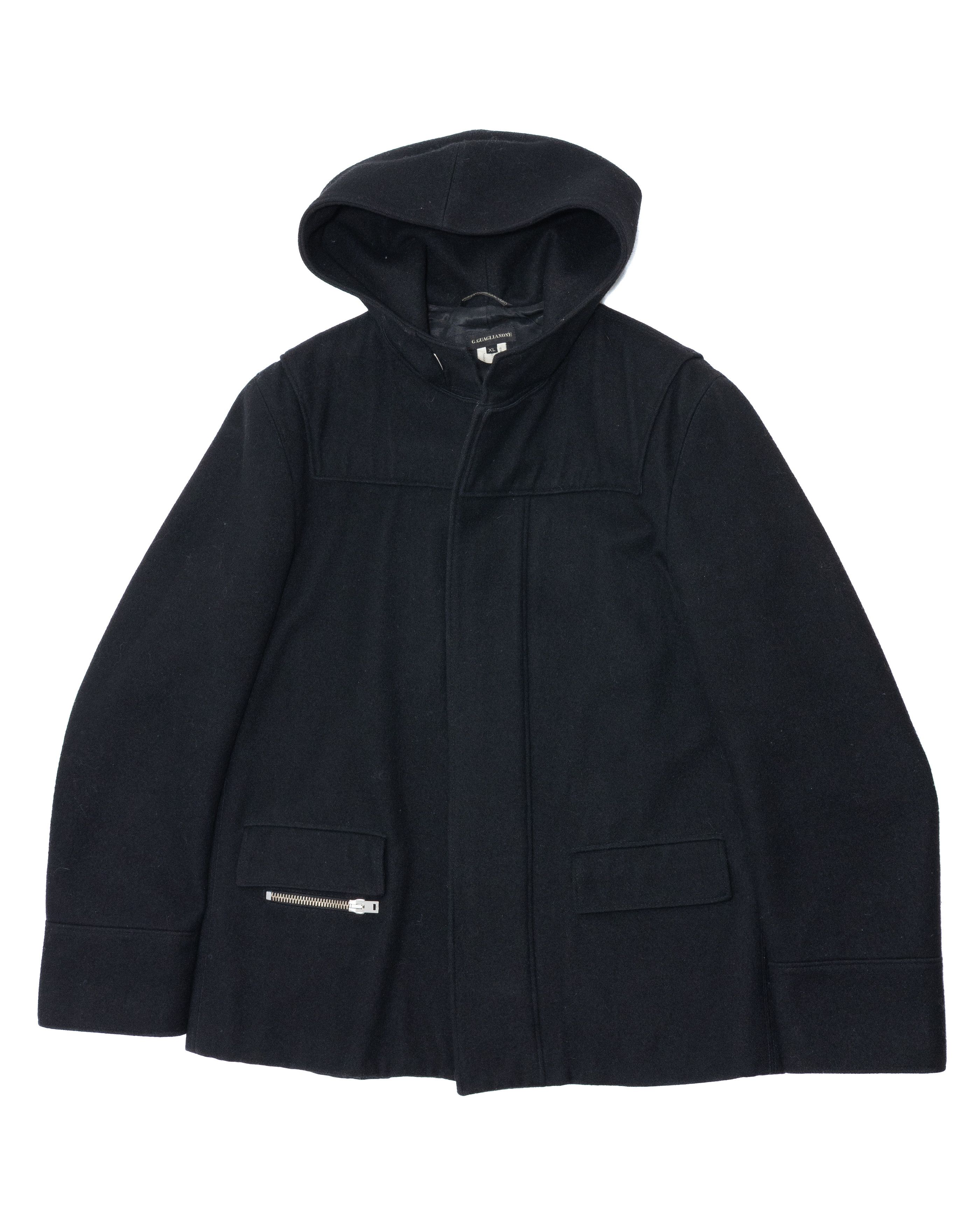 Other G. GUAGLIAONE 1,7k$ Wool Hooded Coat Jacket Size US L / EU 52-54 / 3 - 1 Thumbnail