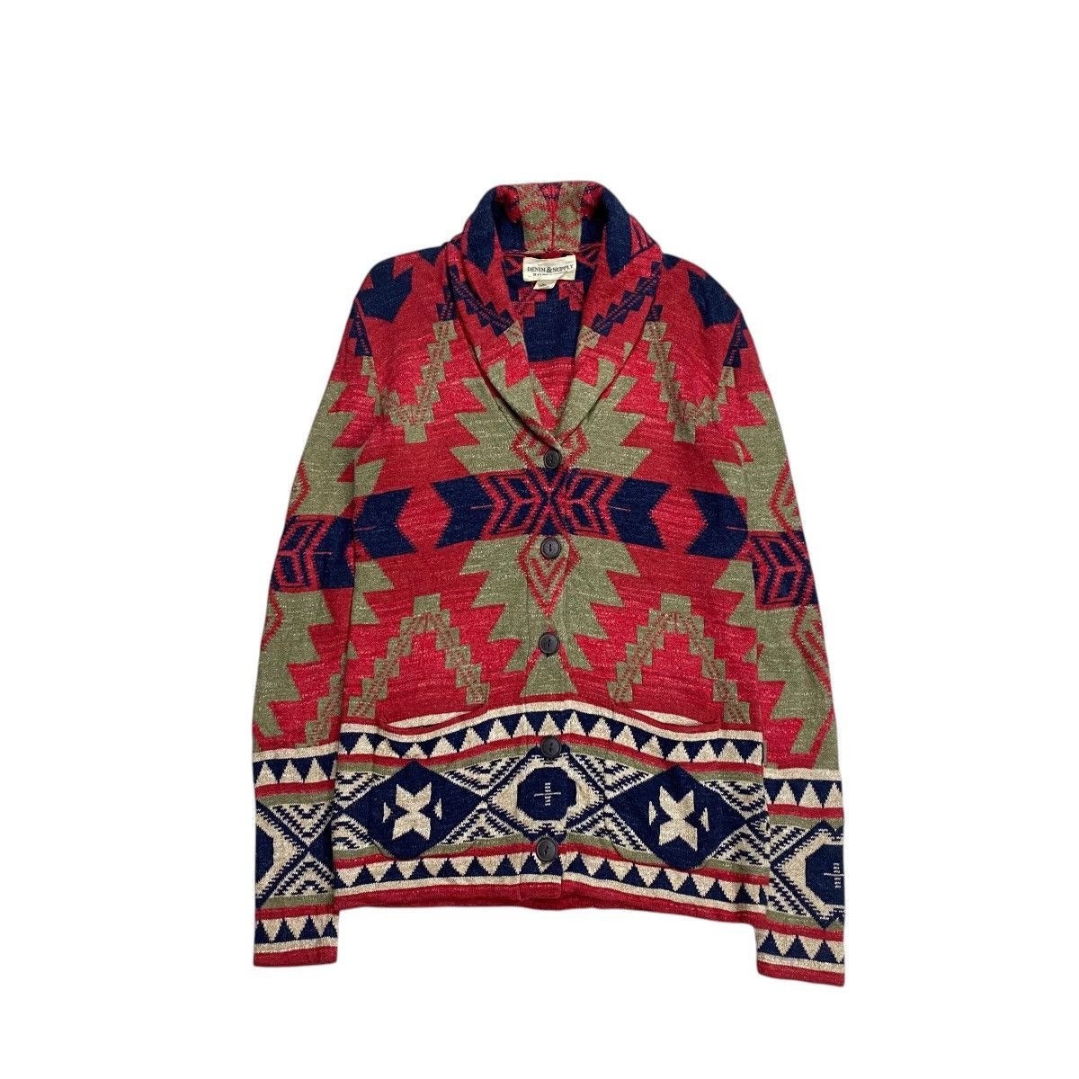 Denim & Supply Ralph Lauren Denim&Supply Ralph Lauren Shawl Collar Navajo Knitwear Size US XS / EU 42 / 0 - 1 Thumbnail