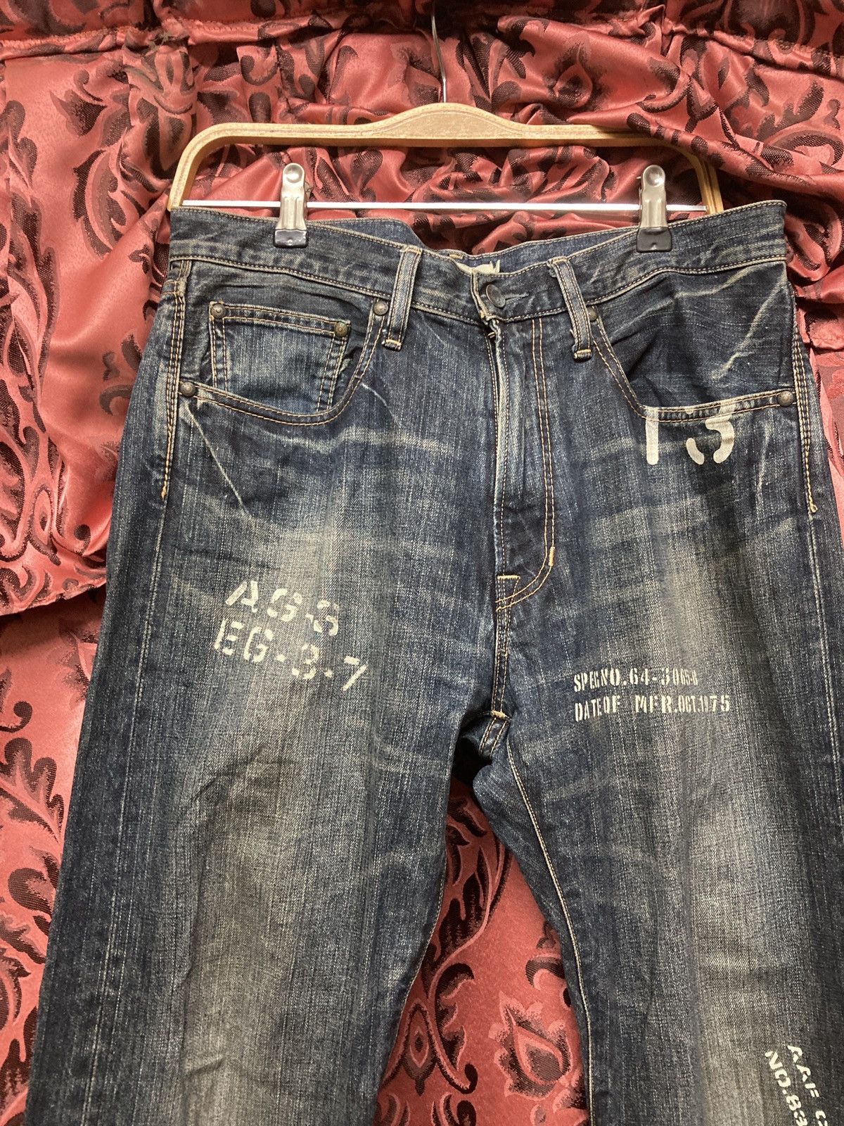 Japanese Brand Avirex type blue pw prisoner of war jean Size US 32 / EU 48 - 4 Thumbnail