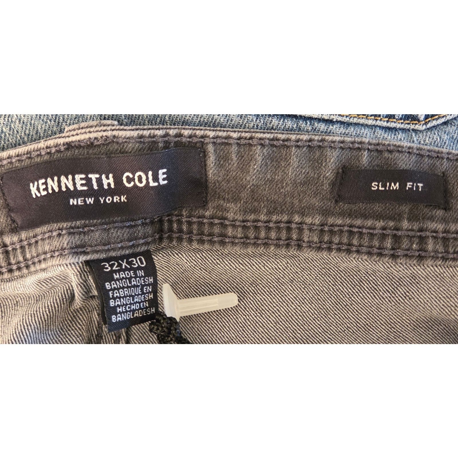 Kenneth Cole Kenneth Cole Slim Fit Black Acid Wash Vintage Jeans Size US 32 / EU 48 - 5 Thumbnail