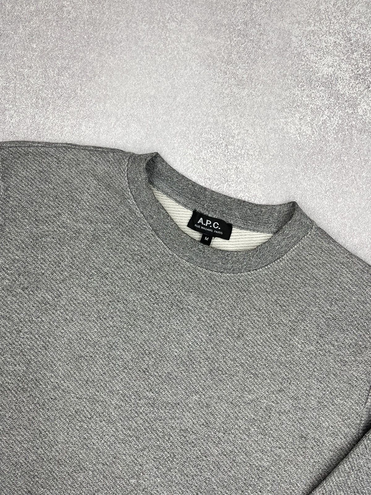 A.P.C. Mens APC Rue Madame Paris Grey Sweatshirt Size US M / EU 48-50 / 2 - 4 Thumbnail