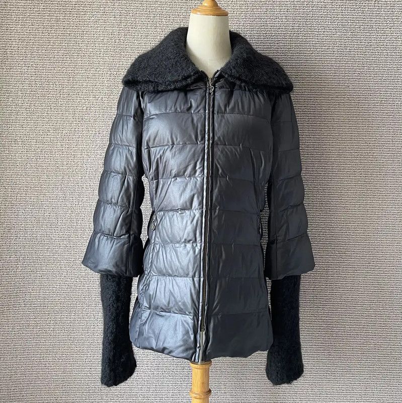 Lanvin Lanvin Women's Black Wool Puffer Jacket 0089 Size M / US 6-8 / IT 42-44 - 1 Thumbnail