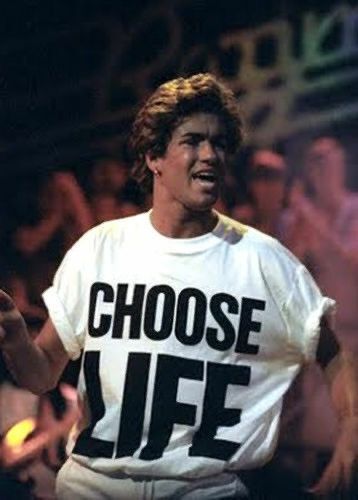 Vintage Vintage Choose Life Trainspotting T-shirt Size US XL / EU 56 / 4 - 7 Thumbnail