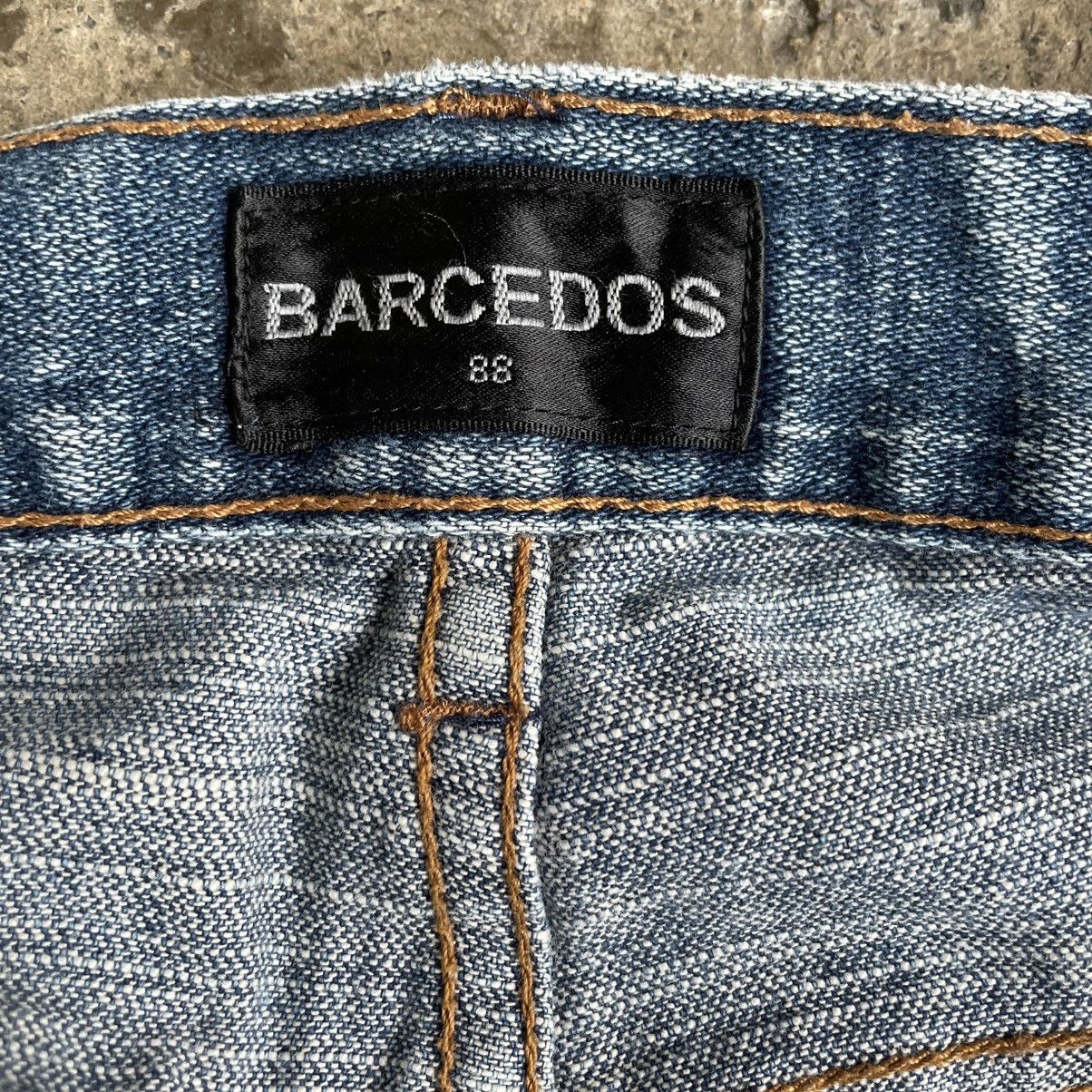 Japanese Brand 🔥🇯🇵Vintage Barcedos Stoned Washed Ripped Distress Denim Jeans Size US 35 - 12 Thumbnail