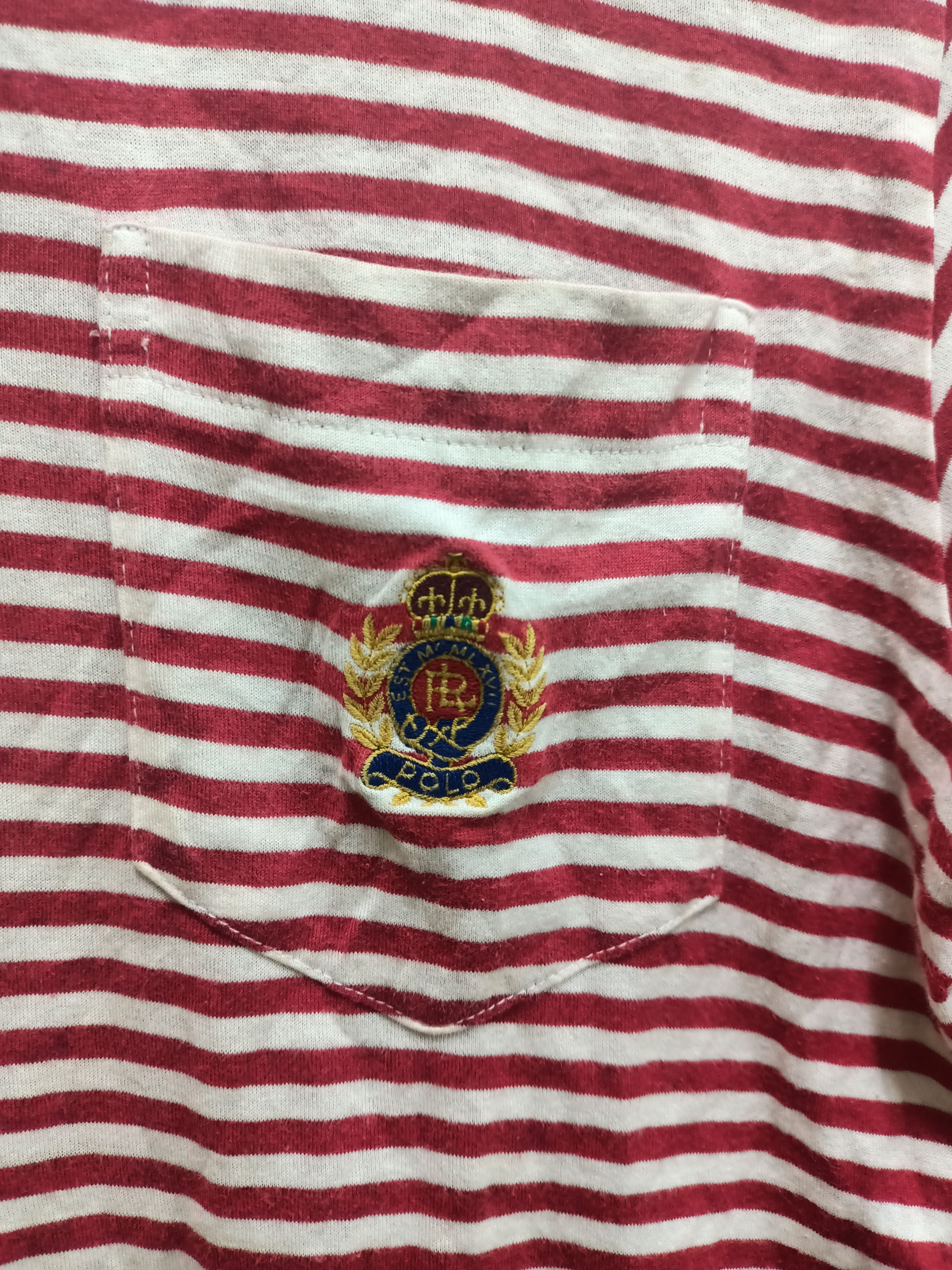 Polo Ralph Lauren × Ralph Lauren Vintage Polo Ralph Lauren crest logo pocket t-shirt Size US M / EU 48-50 / 2 - 2 Thumbnail
