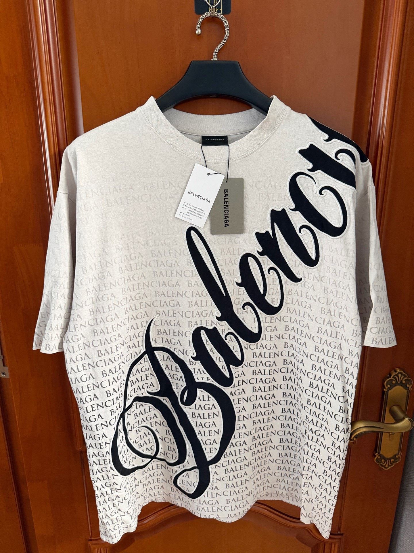Balenciaga Balenciaga 2026 All-Over Logo Short-Sleeve T-Shirt Size US M / EU 48-50 / 2 - 1 Thumbnail