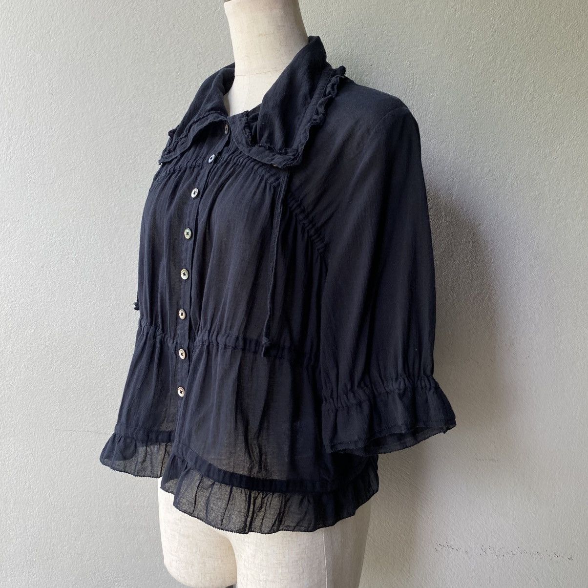 Pink House PINK HOUSE Lightweight Chiffon Ruffle Blouse Size M / US 6-8 / IT 42-44 - 15 Thumbnail