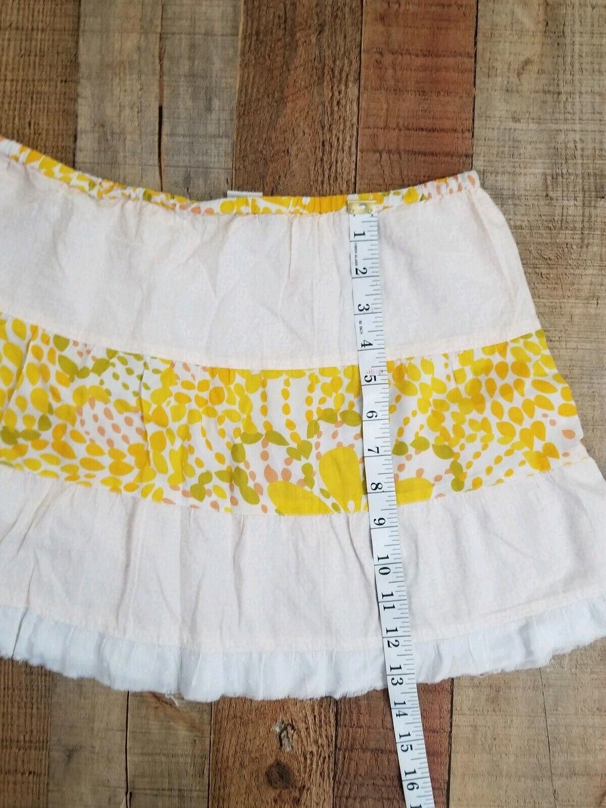 J.Crew J.crew Skirt Size Extra Small Cotton Drawstring Waist Yellow Size 26" / US 2 / IT 38 - 4 Thumbnail