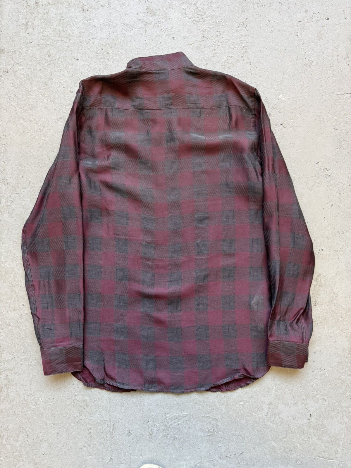 Giorgio Armani Giorgio Armani Red Plaid Shirt Size US M / EU 48-50 / 2 - 4 Thumbnail