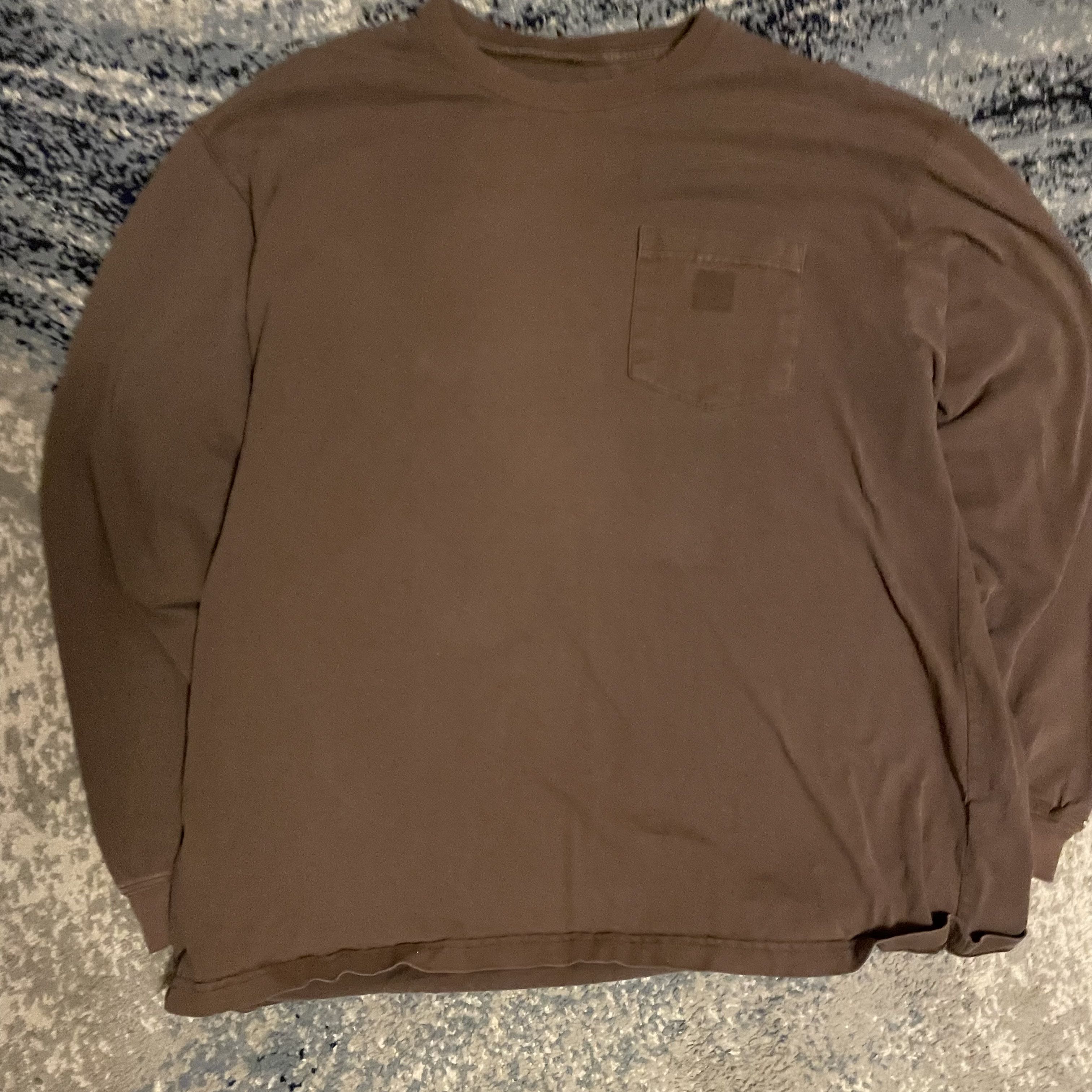 Carhartt Distressed Carhartt Long Sleeve Shirt Brown Large Y2K Size US L / EU 52-54 / 3 - 3 Thumbnail