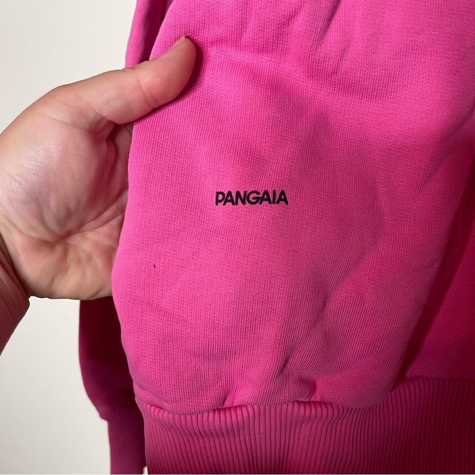 Pangaia PANGAIA Lightweight recycled cotton sweatshirt in pink sz M Size M / US 6-8 / IT 42-44 - 4 Thumbnail