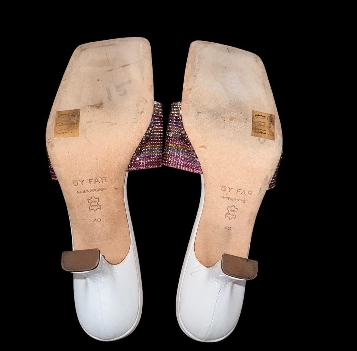 By Far By Far Dylan crystal-embellished mules Size US 10 / IT 40 - 7 Thumbnail