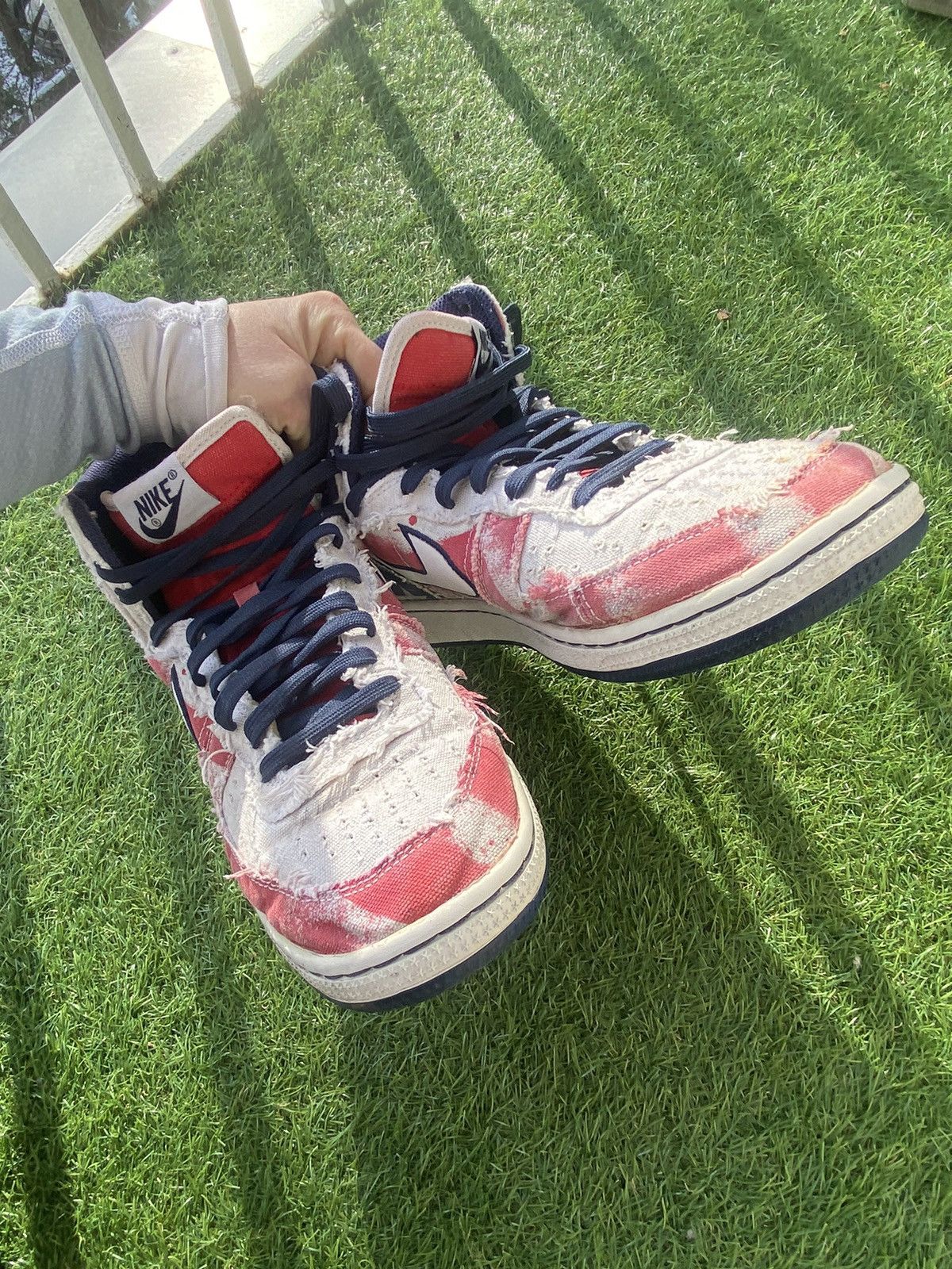 Nike NIKE HIGH TOP Sneaker TERMINATOR USA FLAG INDEPENDENCE DAY Size US 8.5 / EU 41-42 - 6 Thumbnail