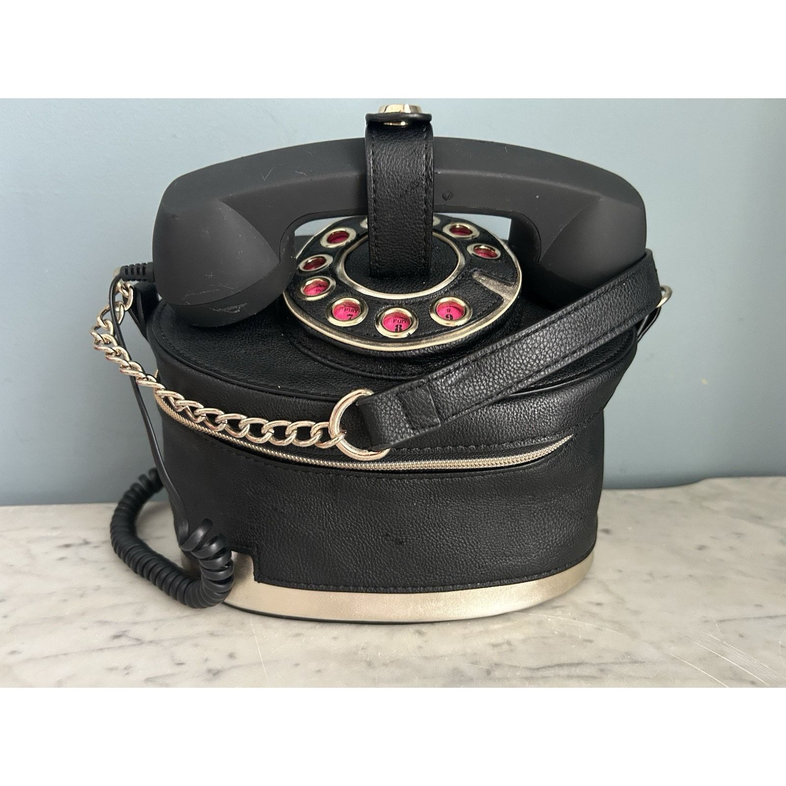 Betsey Johnson Betsey Johnson Telephone Bag BLACK Shoulder Crossbody Purse Size ONE SIZE - 1 Thumbnail
