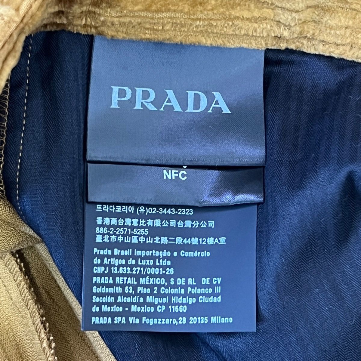 Prada PRADA 2024AW Triangle Logo Pinwale Corduroy Trousers / Pants Size US 44 / EU 60 - 7 Thumbnail