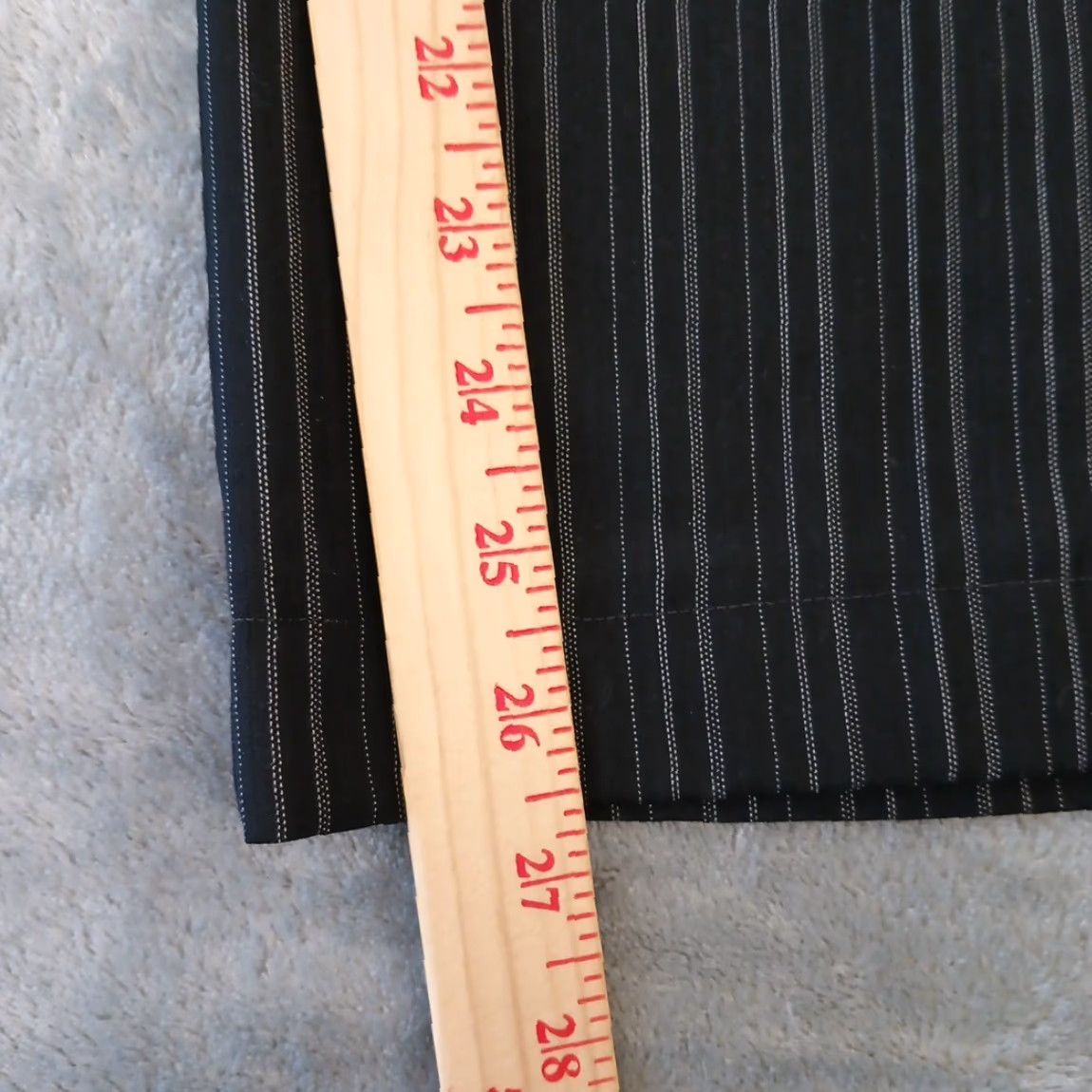 Dockers **DRESS PANTS BLACK ZIP STRIPED WOMENS SIZE 8 ALTERED HEM** User: Dress Pants Black Zip Striped Women's Size 8 Altered Hem Size 30" / US 8 / IT 44 - 5 Thumbnail