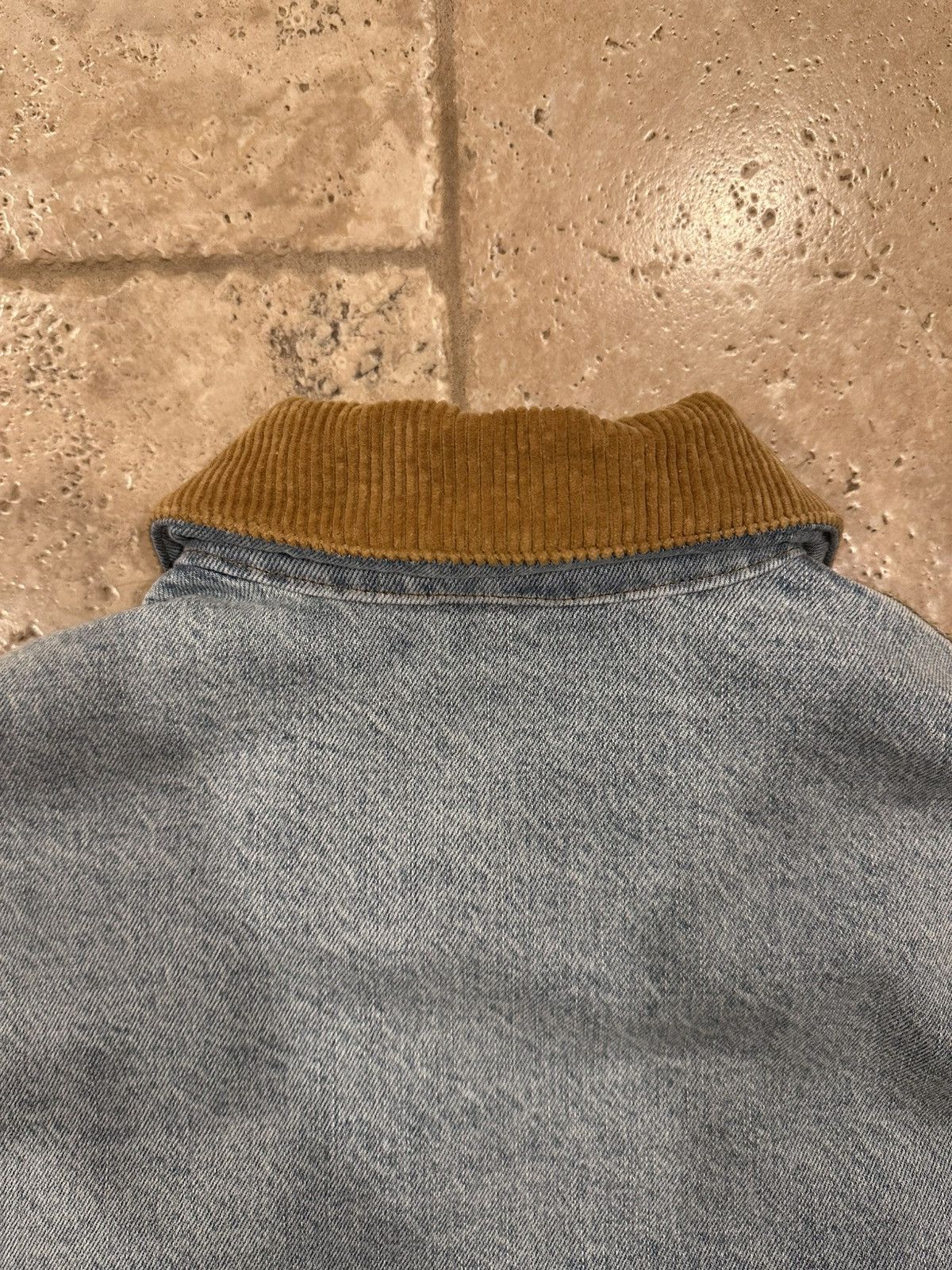 Miu Miu Miu Miu FW24 Corduroy Collar Light Wash Denim Jacket Size US L / EU 52-54 / 3 - 14 Thumbnail