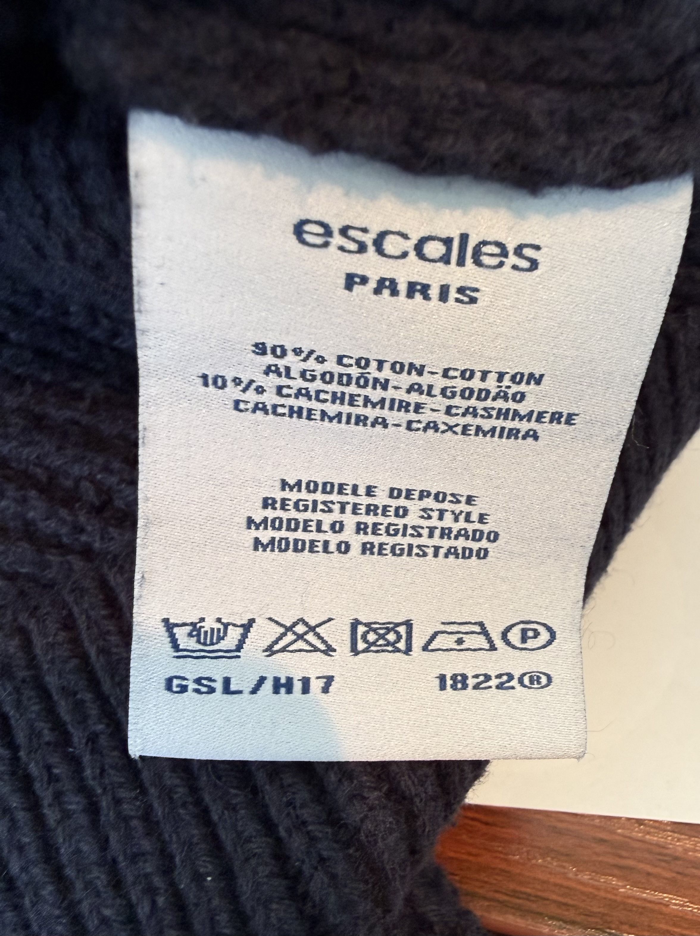 Other Escales Paris Limited Edition ¼ zip sweater Size US XL / EU 56 / 4 - 6 Thumbnail