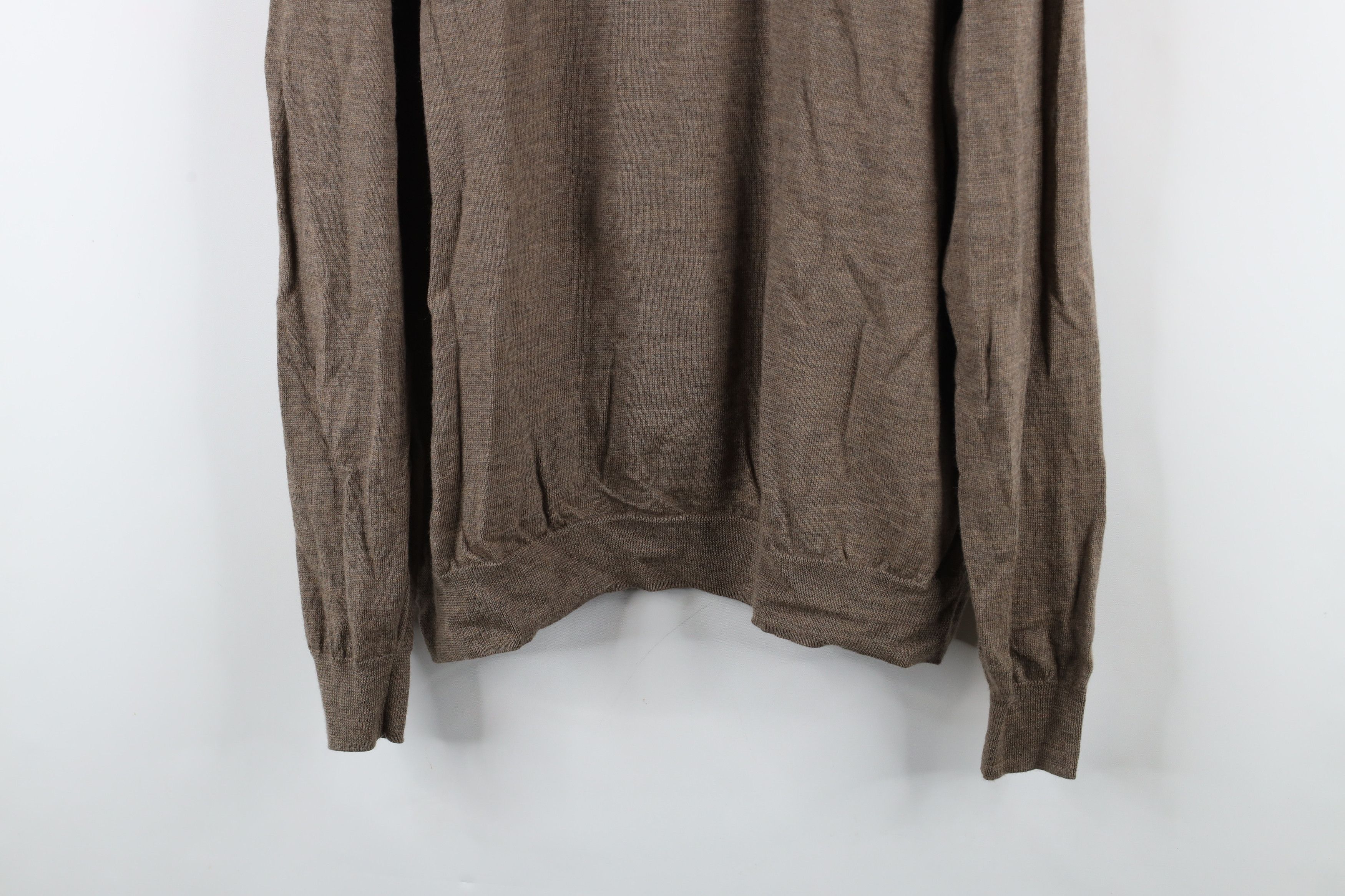 Vintage Vintage Y2K Nordstrom Fine Merino Wool Knit Half Zip Sweater Size US XXL / EU 58 / 5 - 3 Thumbnail
