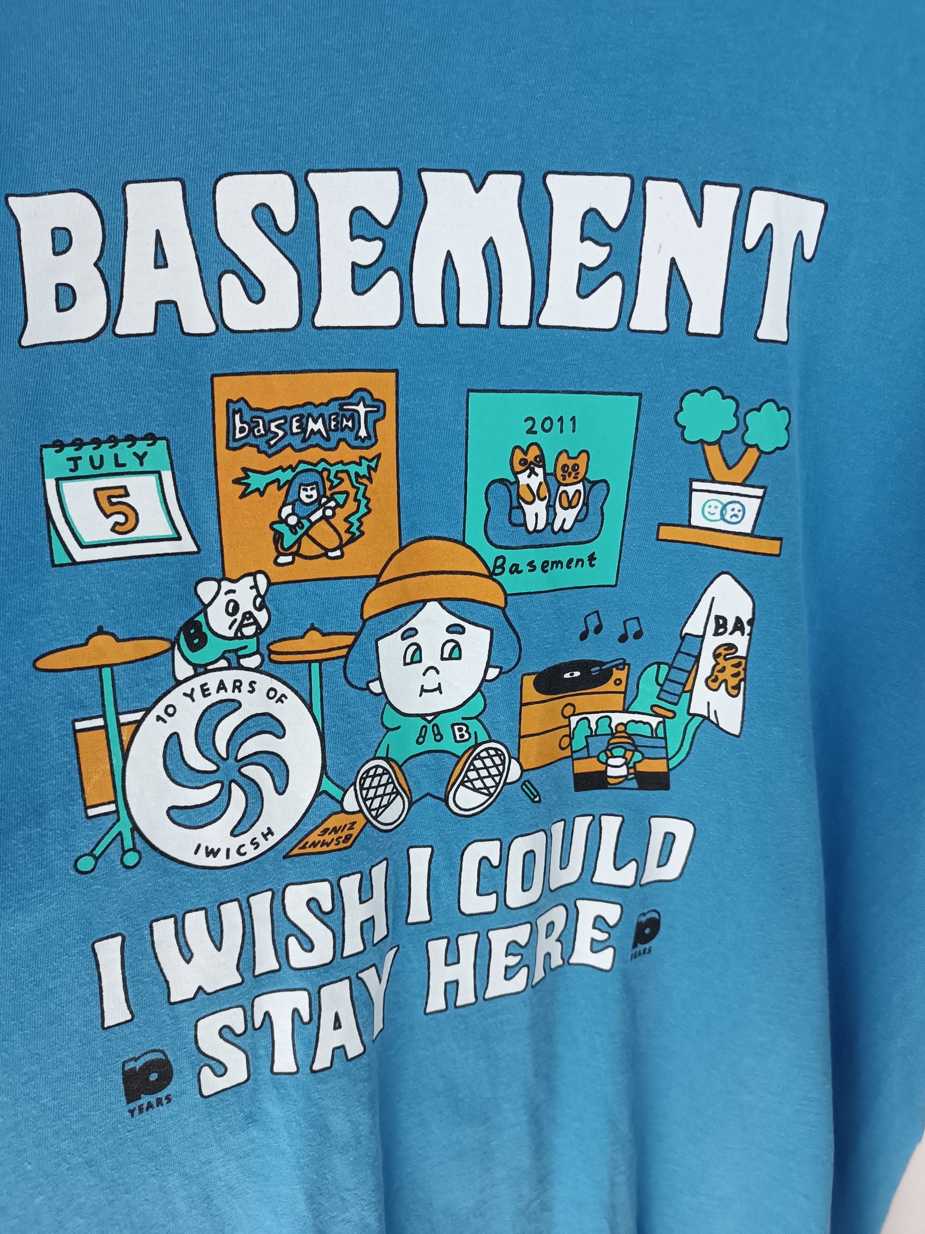 Band Tees VINTAGE BASEMENT "I WISH I COULD" TITLE FIGHT CITIZEN BAND Size US XL / EU 56 / 4 - 9 Thumbnail