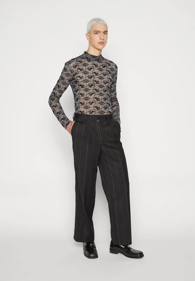 Han Kjobenhavn !DS! SS23 Han Kjobenhavn Monogram Mesh Grey Turtleneck Size US S / EU 44-46 / 1 - 3 Thumbnail
