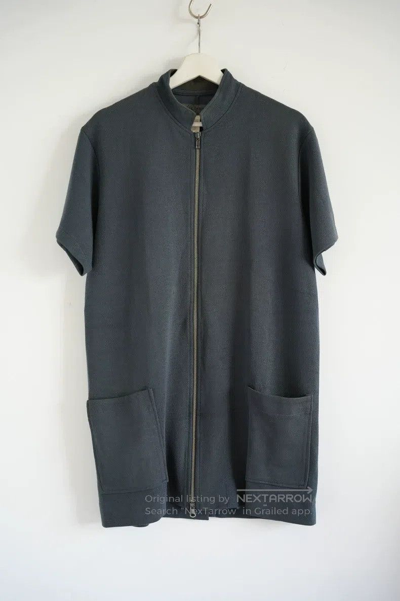 Yohji Yamamoto Yohji Yamamoto 98ss Haze Blue Zip Short Sleeve Jacket Size US M / EU 48-50 / 2 - 1 Thumbnail