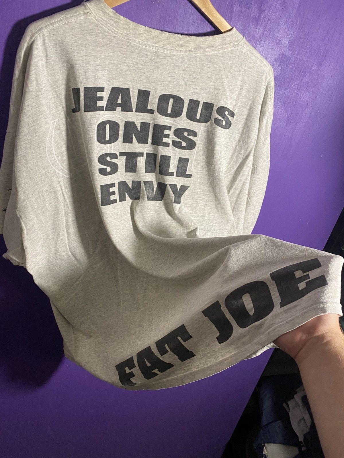 Vintage Vintage 90s FAT JOE jealous ones still envy t-shirt Size US XXL / EU 58 / 5 - 3 Thumbnail