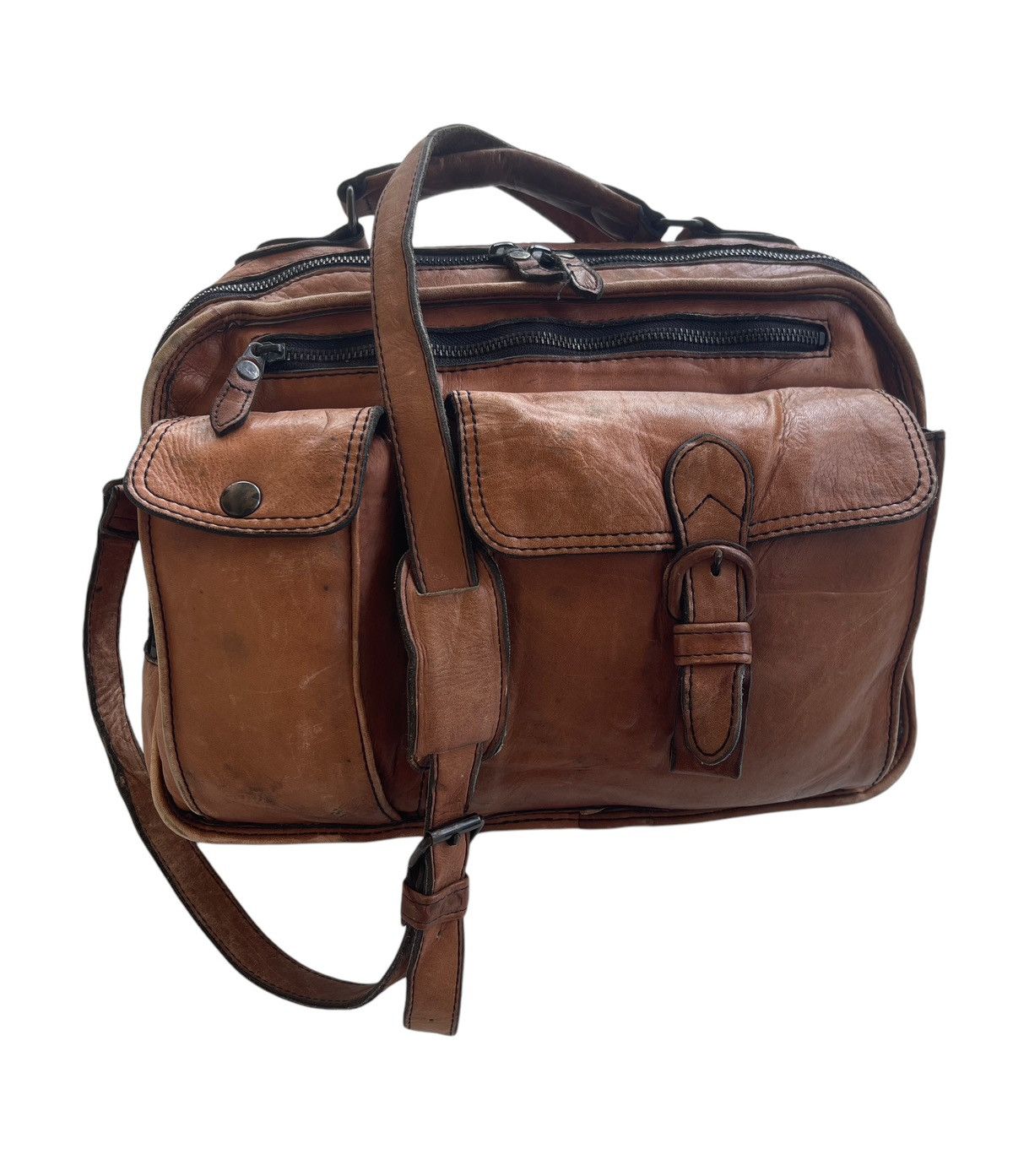 Porter Vintage Porter Yoshida Japan Leather Messenger Bag Size ONE SIZE - 13 Thumbnail