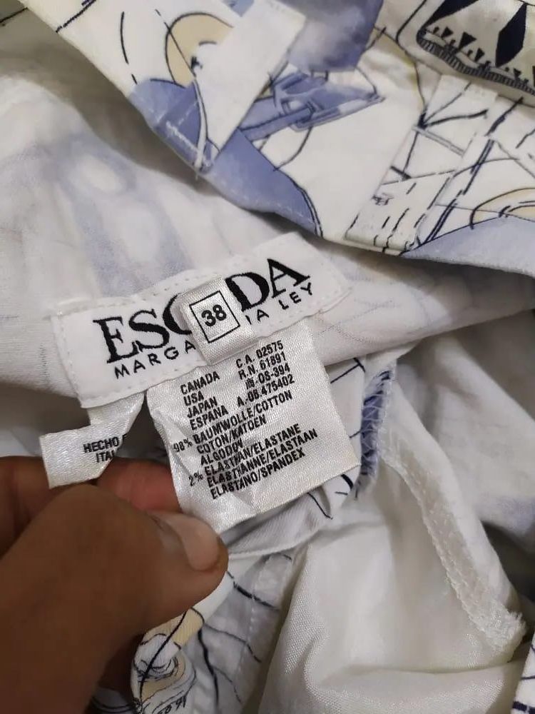 Escada Vintage ESCADA By Margaretha Lev Fullprint Art Pants Size 28" / US 6 / IT 42 - 15 Thumbnail