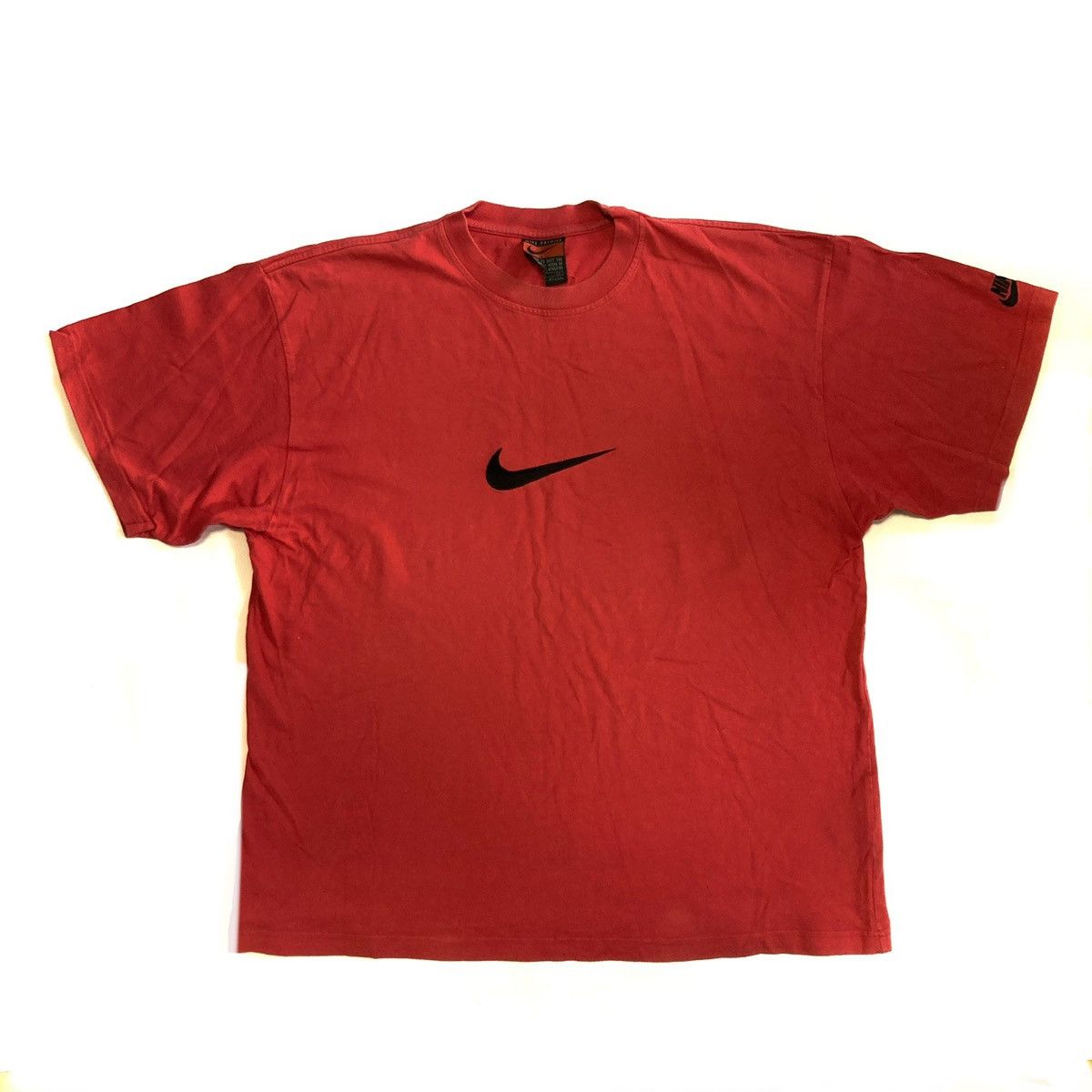 Vintage Nike Premier Red Tee T-shirt Big Logo Swoosh 90s