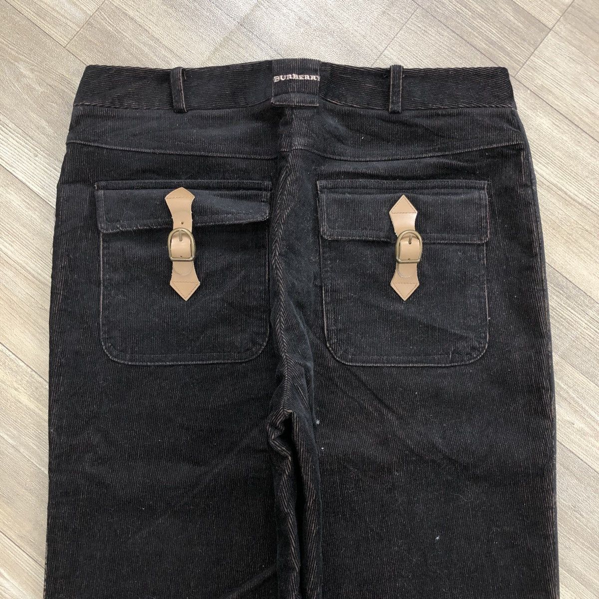 Burberry × Burberry Prorsum × Vintage 1990s Burberrys Nova Check Corduroy Brown Pants Size US 28 / EU 44 - 10 Thumbnail