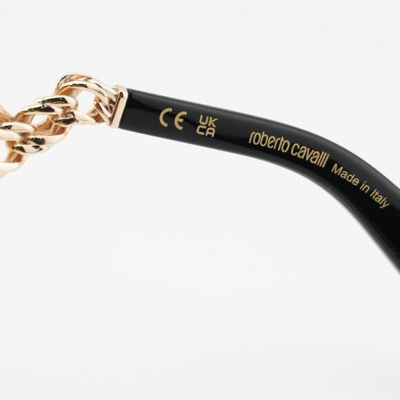 Roberto Cavalli SRC015M 0300 Sunglasses Gold Shield Frame, Brown Lenses Roberto Cavalli SRC015M 0300 Sunglasses Gold Shield Frame main image 3
