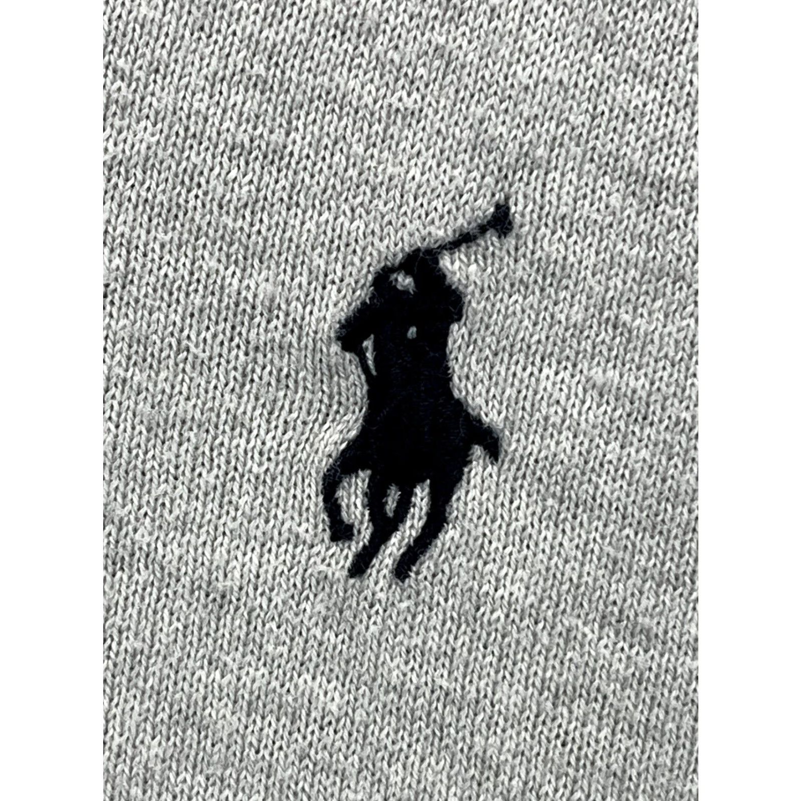 Ralph Lauren VINTAGE Polo Ralph Lauren Vneck Sweater Mens M Gray Pima Cotton Pullover 90s Preppy Pony Mens Size US M / EU 48-50 / 2 - 4 Thumbnail