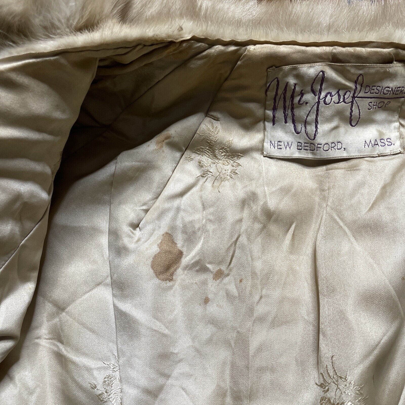 Designer × Vintage 60s Mr. Josef Real Fur Designer Lined Coat Size Large Size L / US 10 / IT 46 - 3 Thumbnail