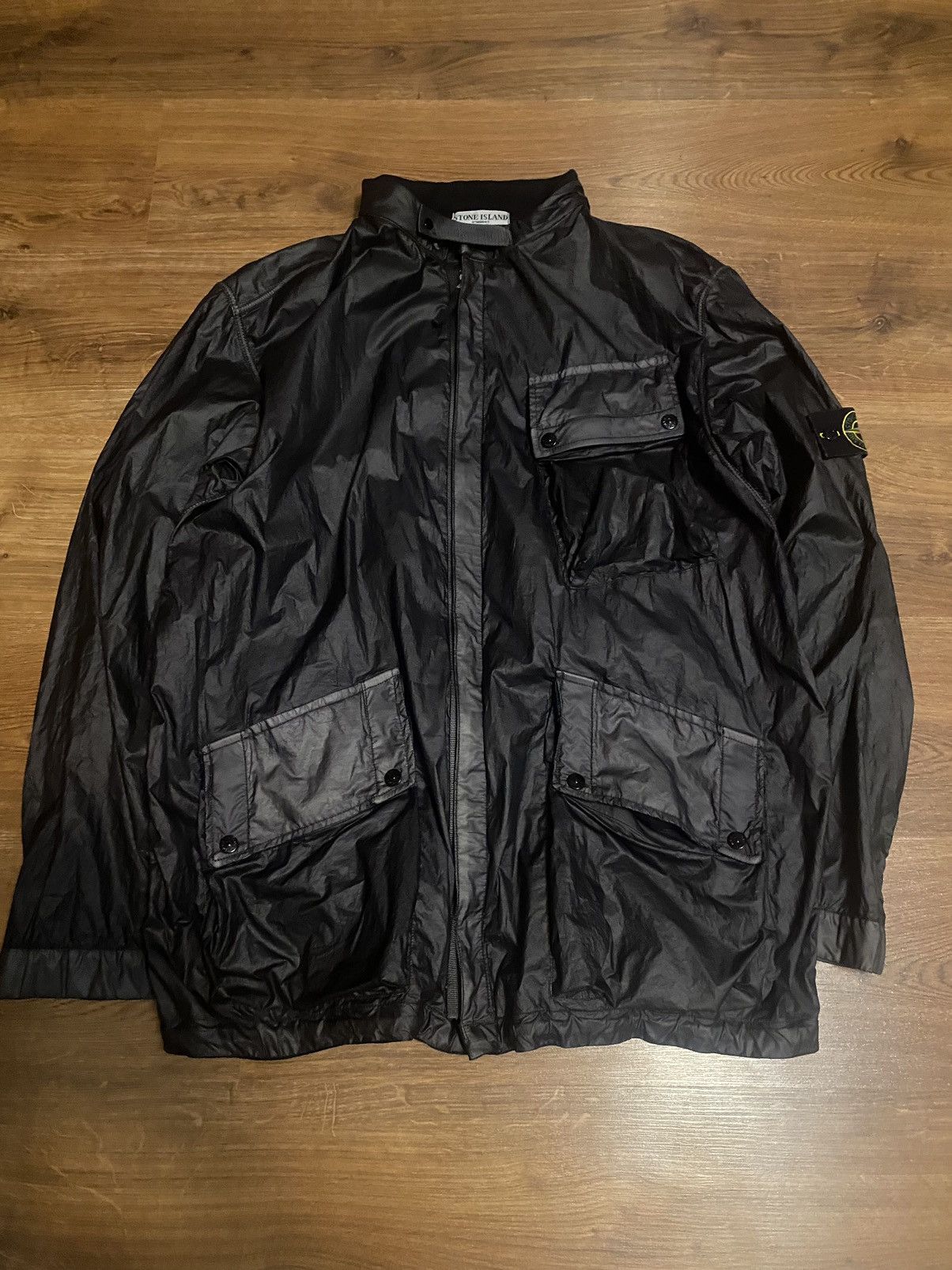 image of Jacket Stone Island Vintage in Black, Men's (Size XL)