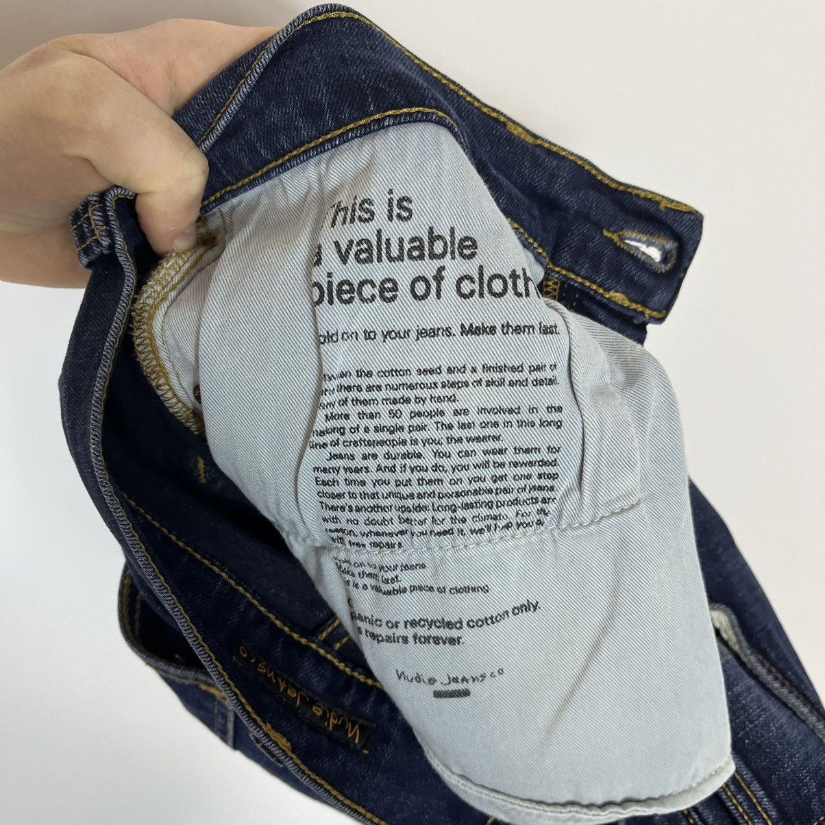 Nudie Jeans Nudie Jeans Co. Grim Tim New Ink Denim Blue Jeans Streetwear Size US 31 - 5 Thumbnail