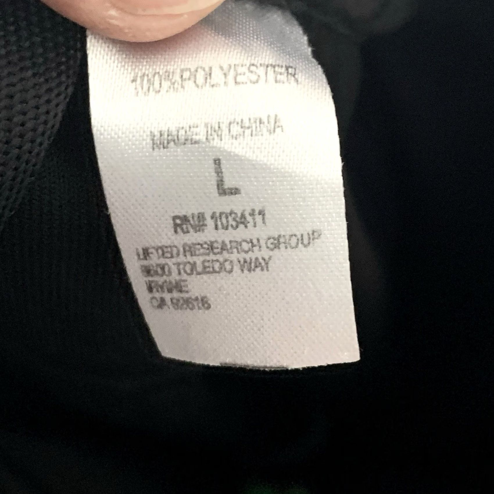 Vintage LRG Track Jacket Mens Large Black Hip Hop Y2K Streetwear Size US L / EU 52-54 / 3 - 4 Thumbnail
