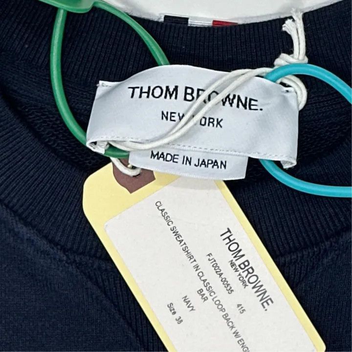 Thom Browne Thom Browne Classic Navy Logo Sweatshirt for Women -2507 Size M / US 6-8 / IT 42-44 - 5 Thumbnail