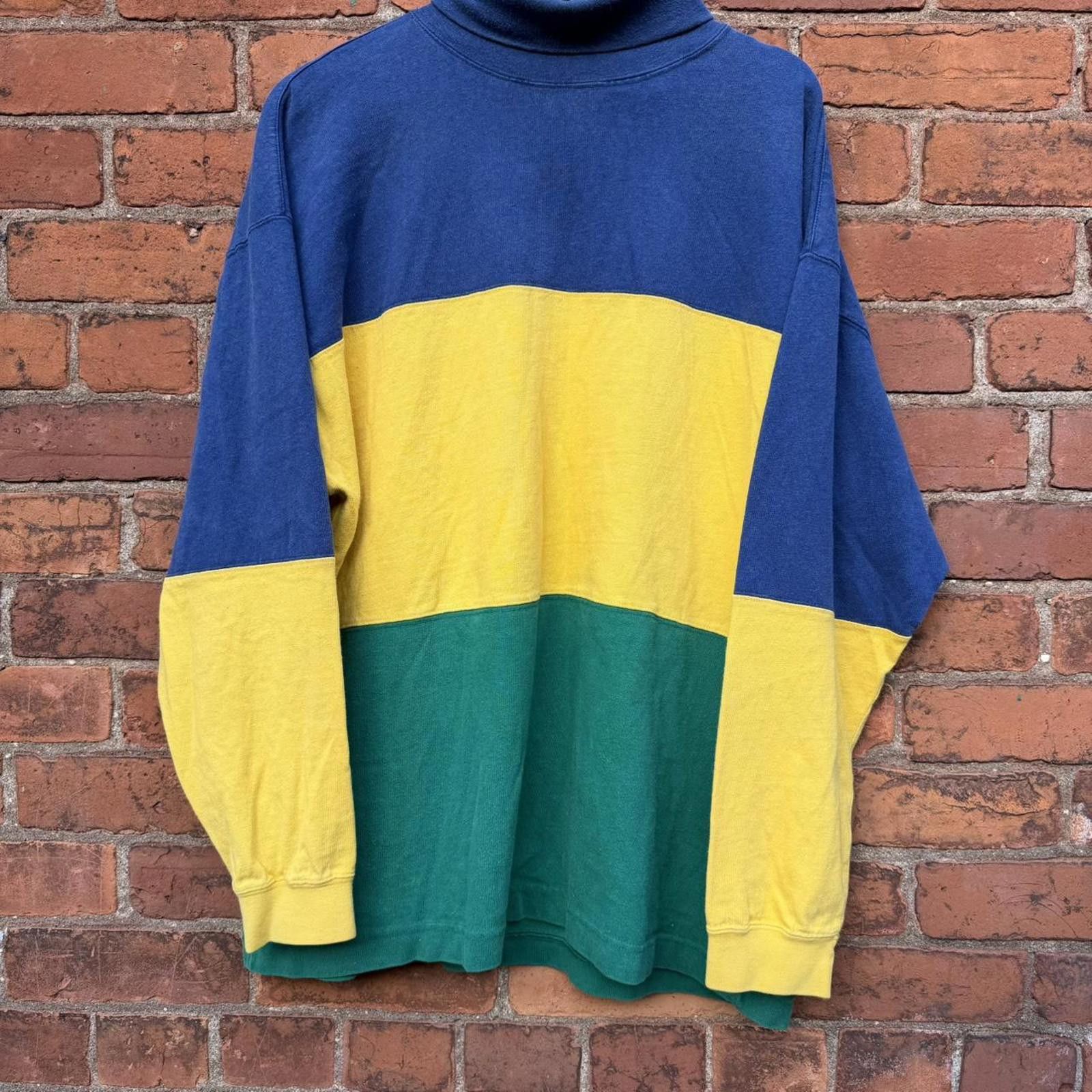 Gap Vintage gap colour block turtle neck shirt 90s L/XL Size US L / EU 52-54 / 3 - 3 Thumbnail
