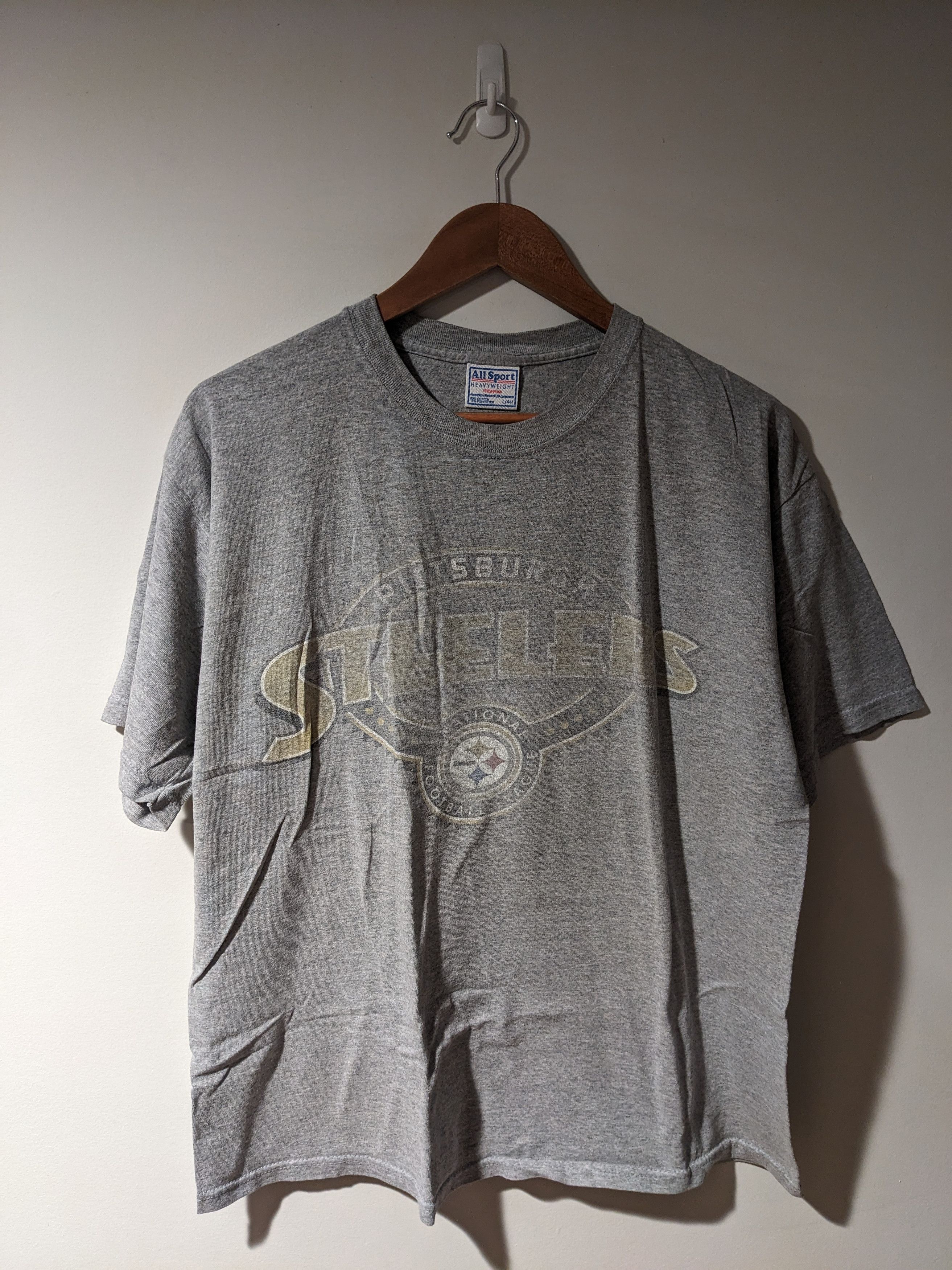 NFL × Vintage Vintage 90s Pittsburgh Steelers All Sport NFL T-Shirt Size US L / EU 52-54 / 3 - 1 Thumbnail