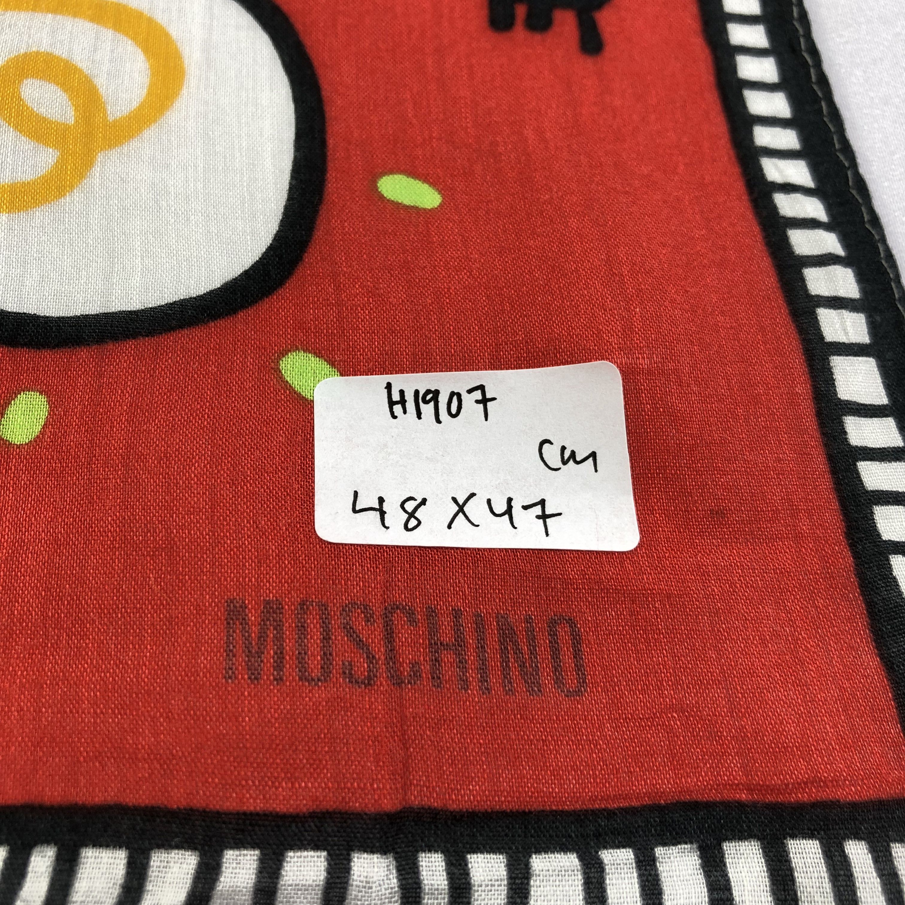 Moschino Moschino Light Bulbs Handkerchief Neckerchief Bandana H1907 Size ONE SIZE - 8 Thumbnail