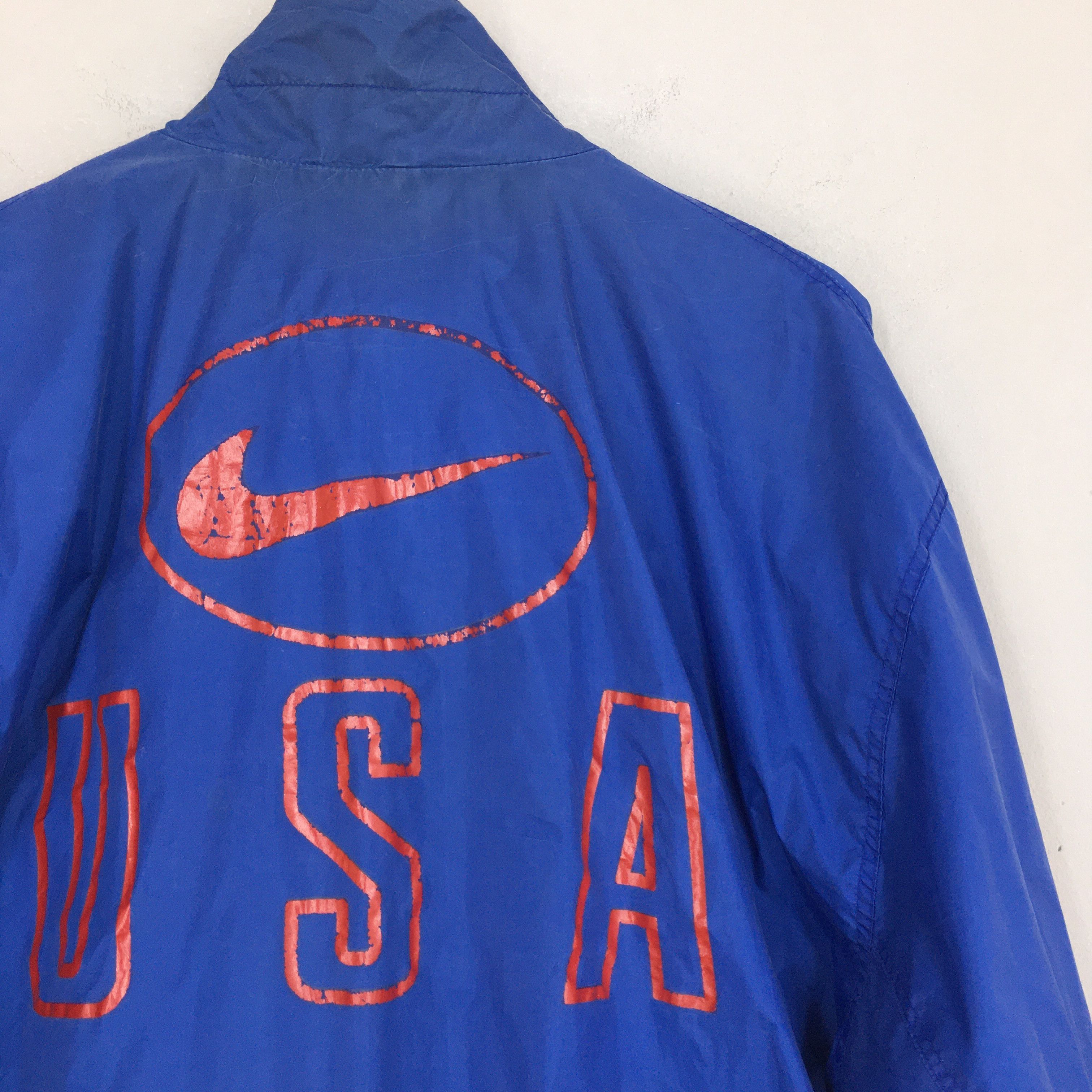 Nike Vintage 90's Nike Usa Windbreaker Swoosh Jacket Medium Size US M / EU 48-50 / 2 - 8 Thumbnail