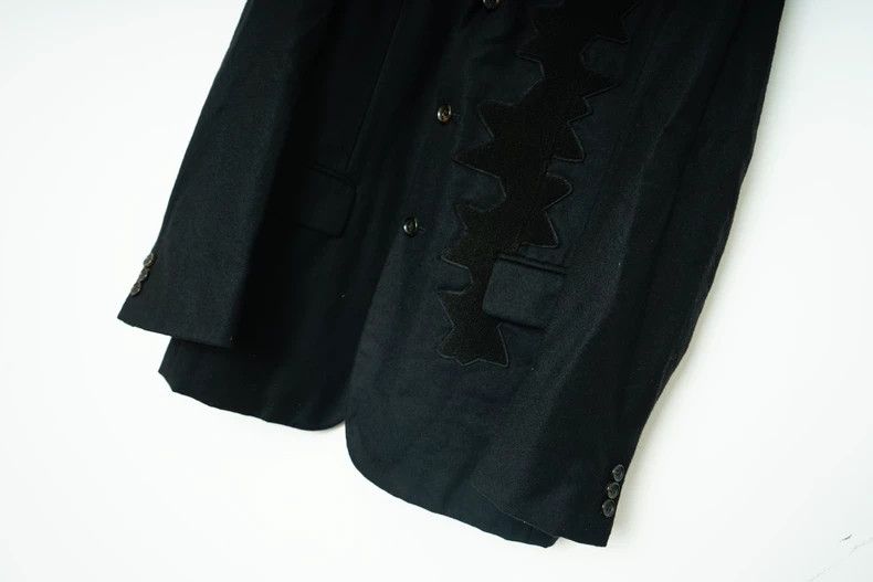 Comme des Garcons Comme Des Garcons Embroidered Patchwork Star Wool Coat Size US S / EU 44-46 / 1 - 4 Thumbnail