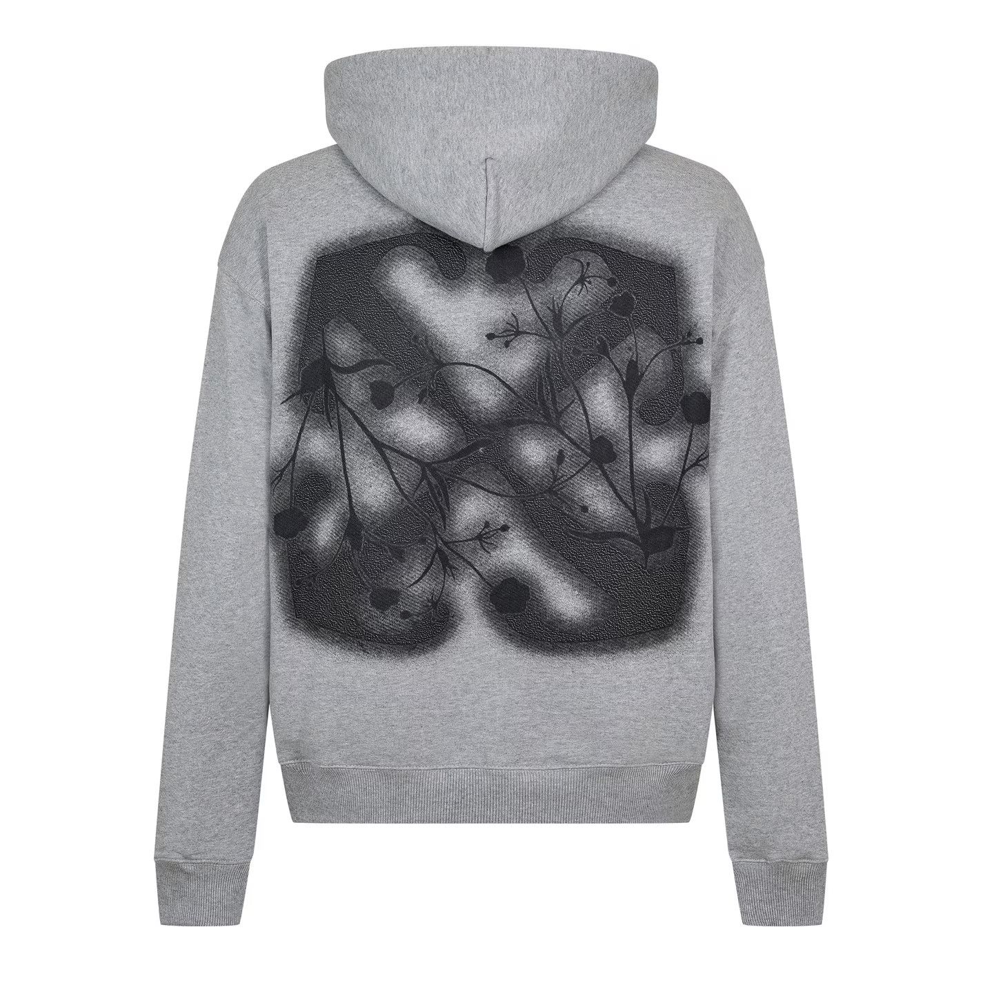 Off-White o1g2r1mq0226 Flower Arrow Skate Hoodie In Grey Size US L / EU 52-54 / 3 - 2 Thumbnail